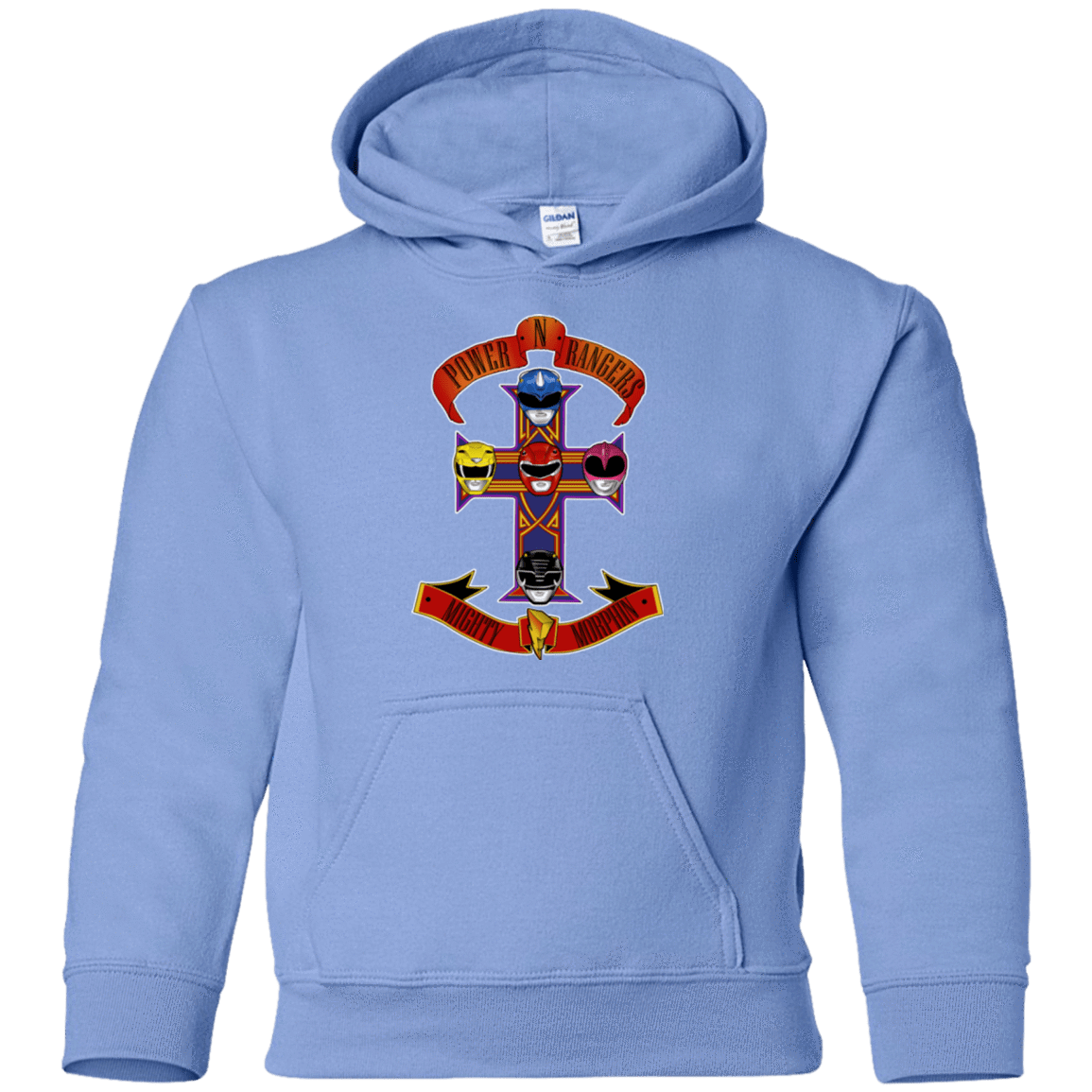 Sweatshirts Carolina Blue / YS Power N Rangers Youth Hoodie