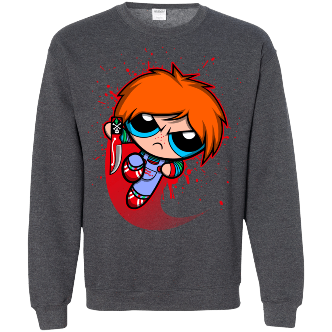Sweatshirts Dark Heather / S Powerchuck Toy Crewneck Sweatshirt