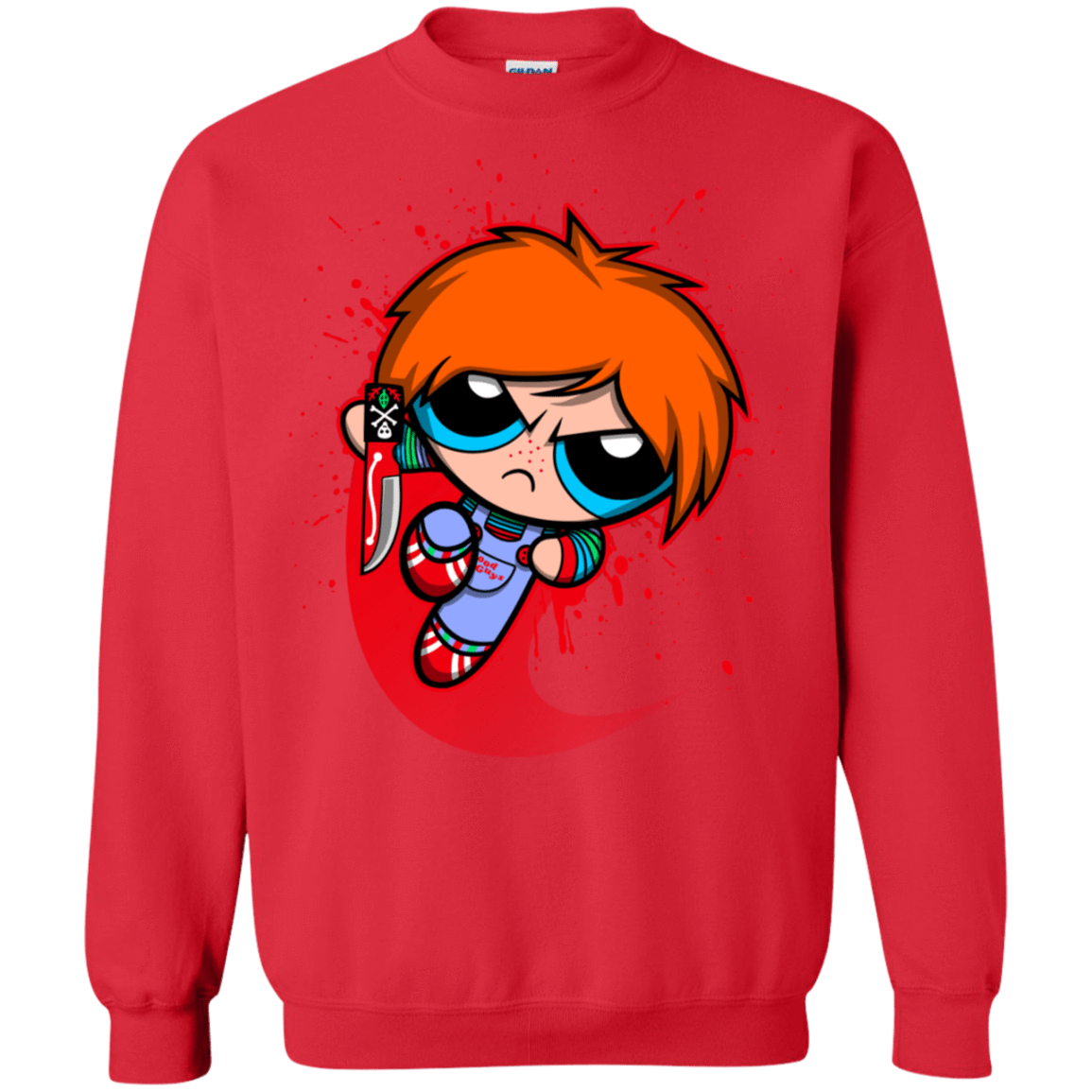 Sweatshirts Red / S Powerchuck Toy Crewneck Sweatshirt