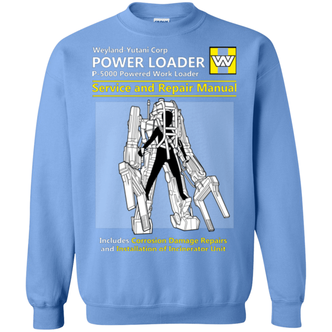 Sweatshirts Carolina Blue / Small POWERLOADER SERVICE AND REPAIR MANUAL Crewneck Sweatshirt
