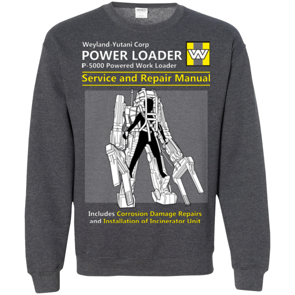Sweatshirts Dark Heather / Small POWERLOADER SERVICE AND REPAIR MANUAL Crewneck Sweatshirt