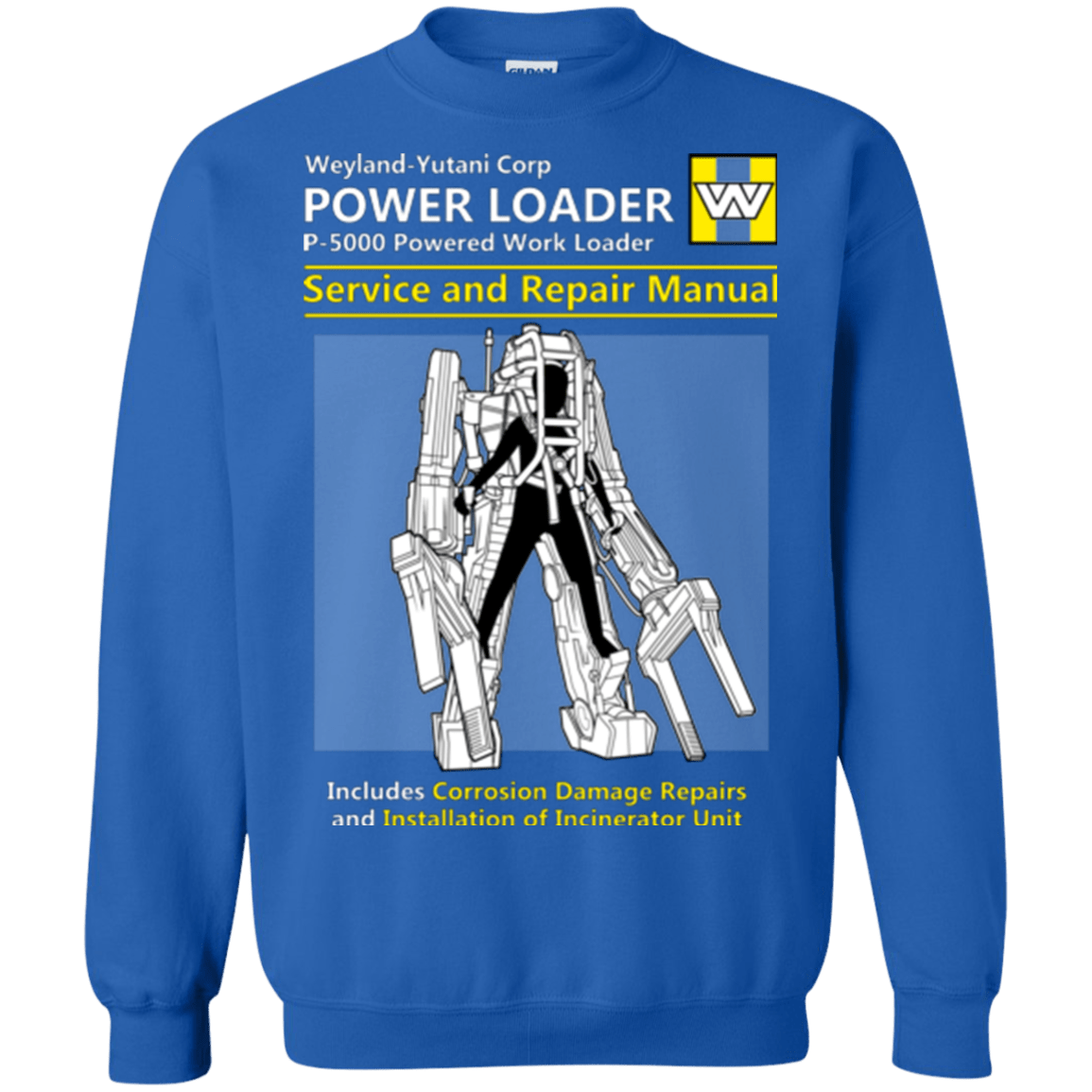 Sweatshirts Royal / Small POWERLOADER SERVICE AND REPAIR MANUAL Crewneck Sweatshirt