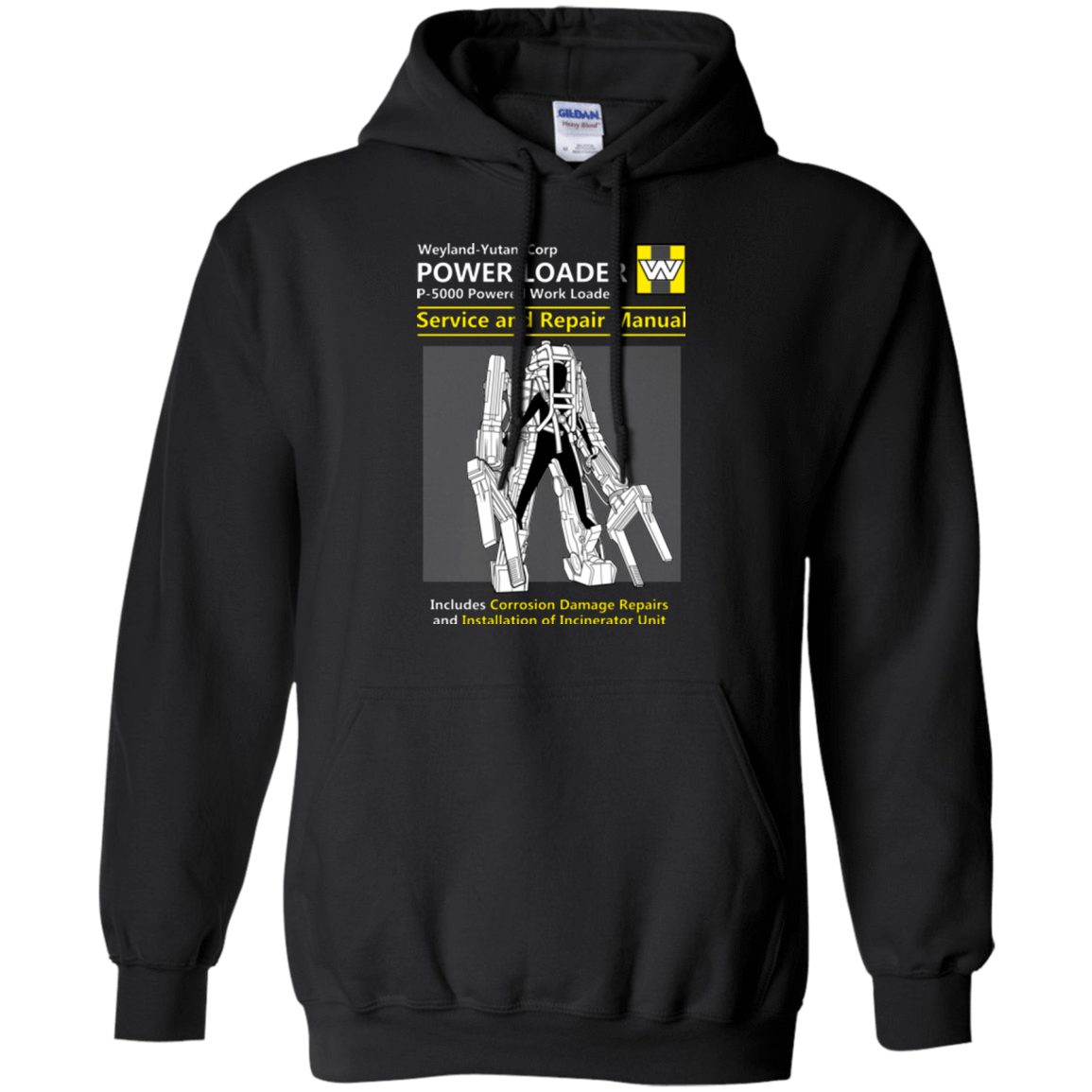 Sweatshirts Black / Small POWERLOADER SERVICE AND REPAIR MANUAL Pullover Hoodie