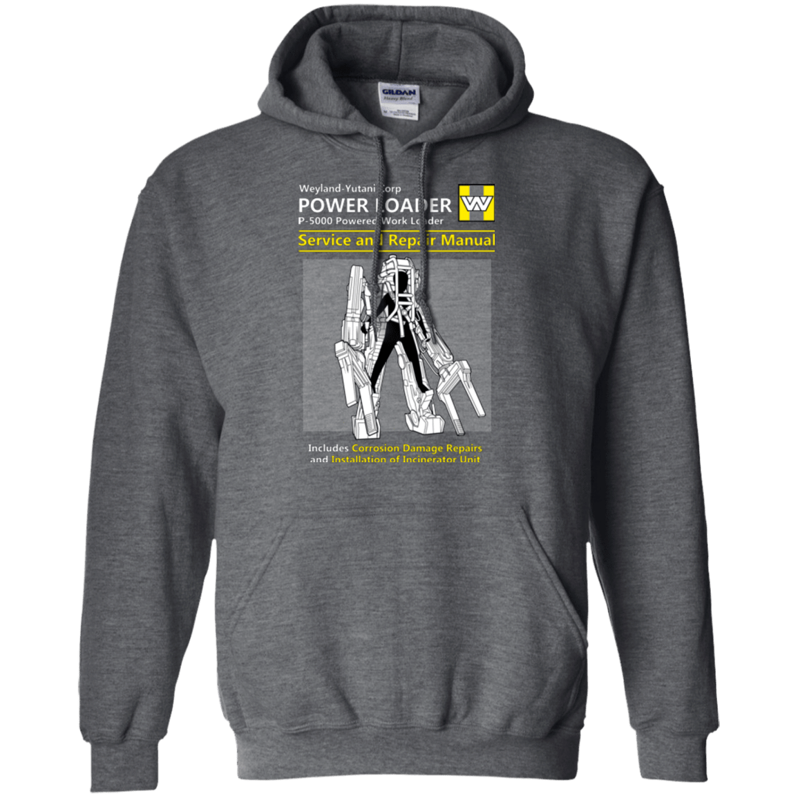 Sweatshirts Dark Heather / Small POWERLOADER SERVICE AND REPAIR MANUAL Pullover Hoodie