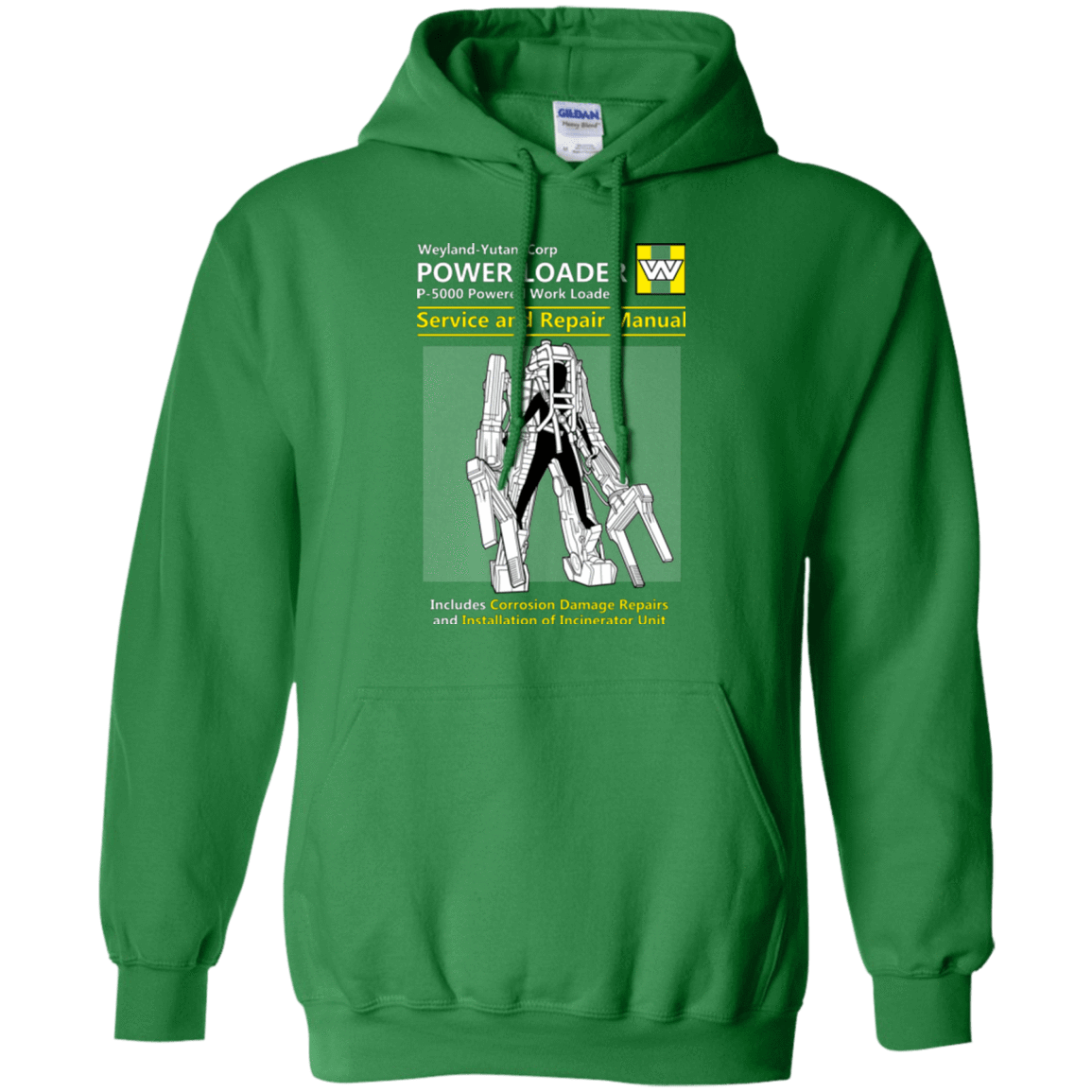 Sweatshirts Irish Green / Small POWERLOADER SERVICE AND REPAIR MANUAL Pullover Hoodie