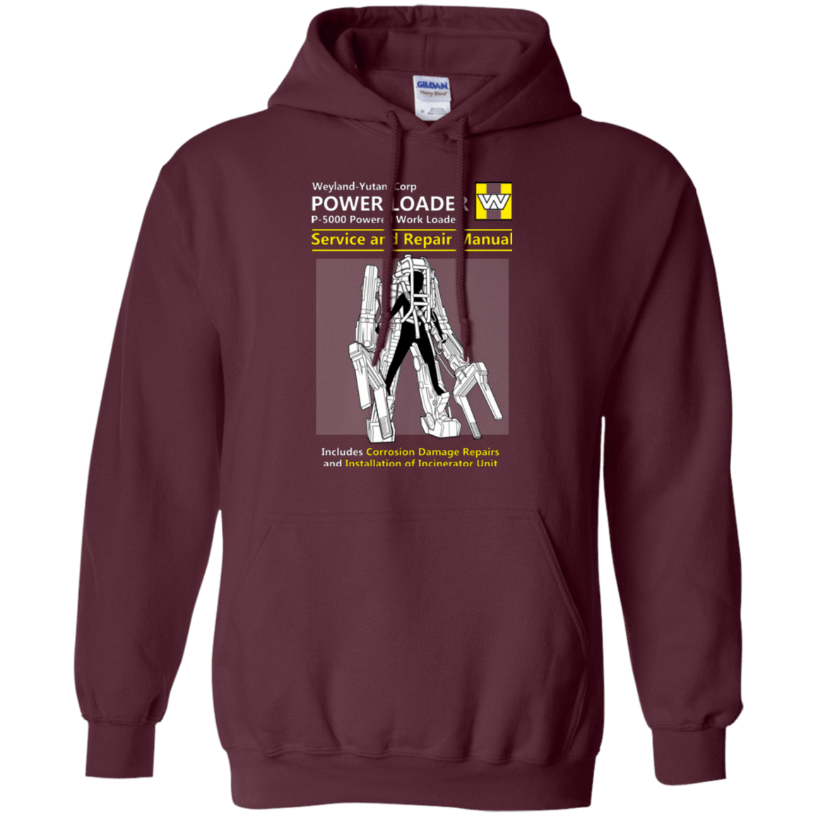 Sweatshirts Maroon / Small POWERLOADER SERVICE AND REPAIR MANUAL Pullover Hoodie