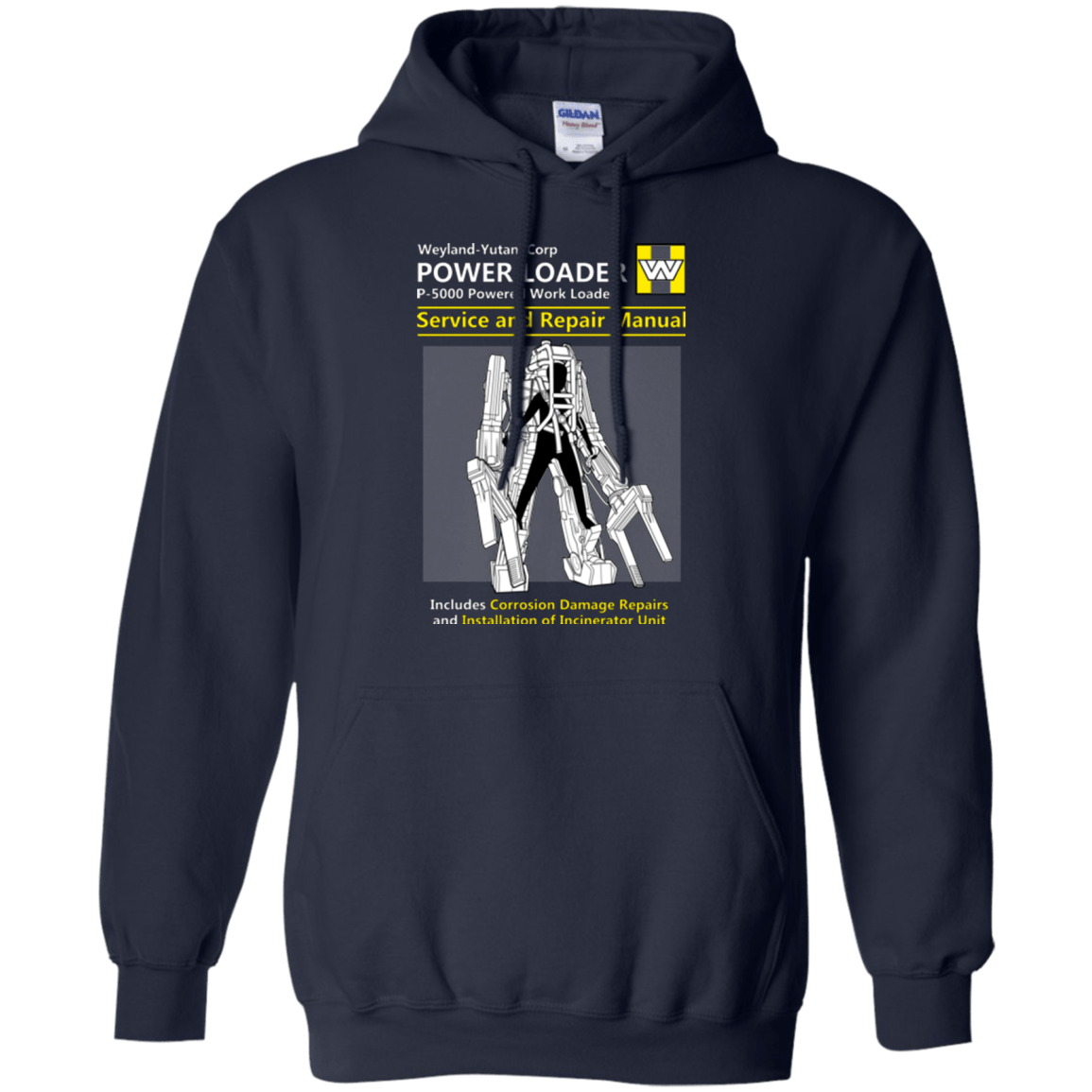 Sweatshirts Navy / Small POWERLOADER SERVICE AND REPAIR MANUAL Pullover Hoodie