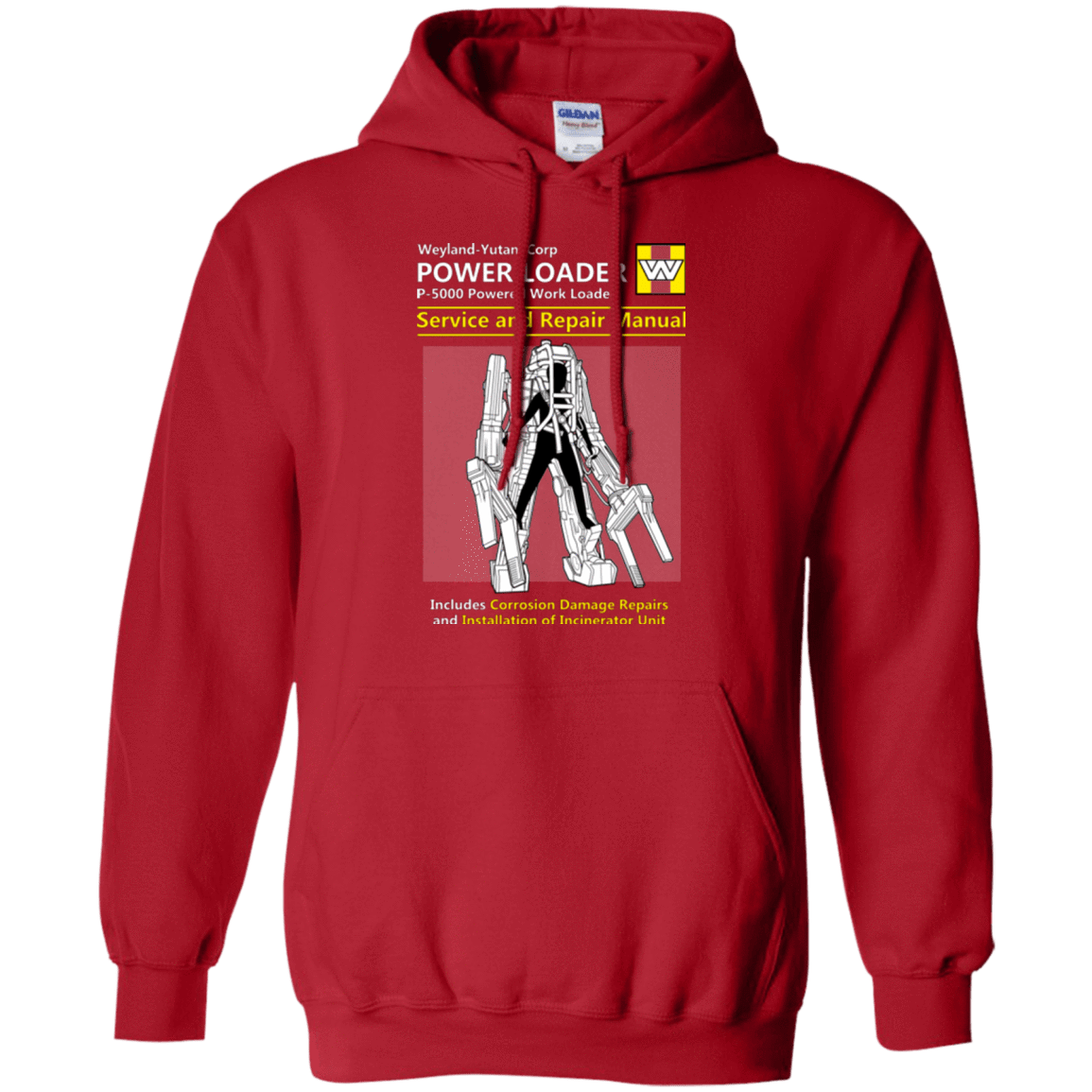 Sweatshirts Red / Small POWERLOADER SERVICE AND REPAIR MANUAL Pullover Hoodie