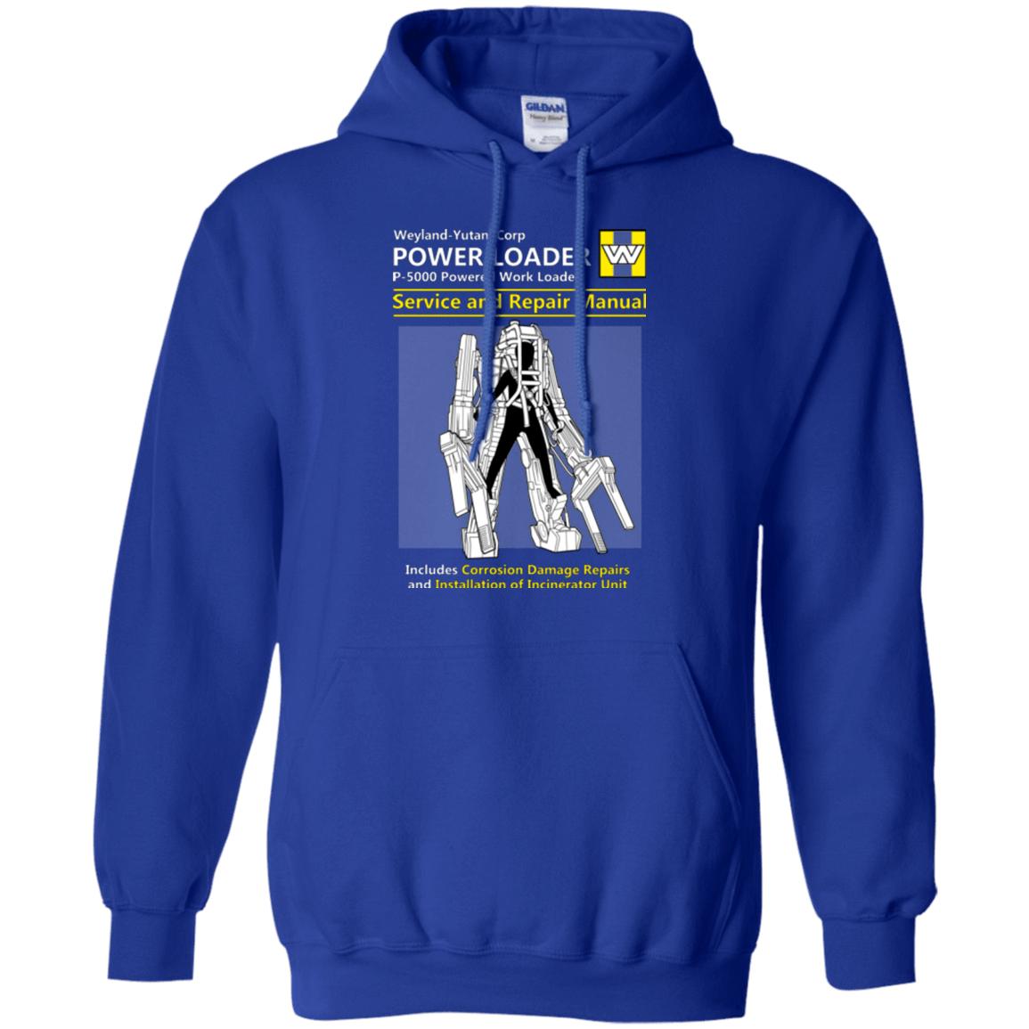 Sweatshirts Royal / Small POWERLOADER SERVICE AND REPAIR MANUAL Pullover Hoodie