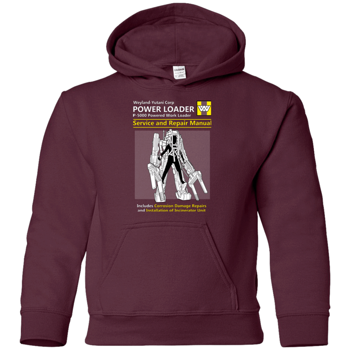 Sweatshirts Maroon / YS POWERLOADER SERVICE AND REPAIR MANUAL Youth Hoodie