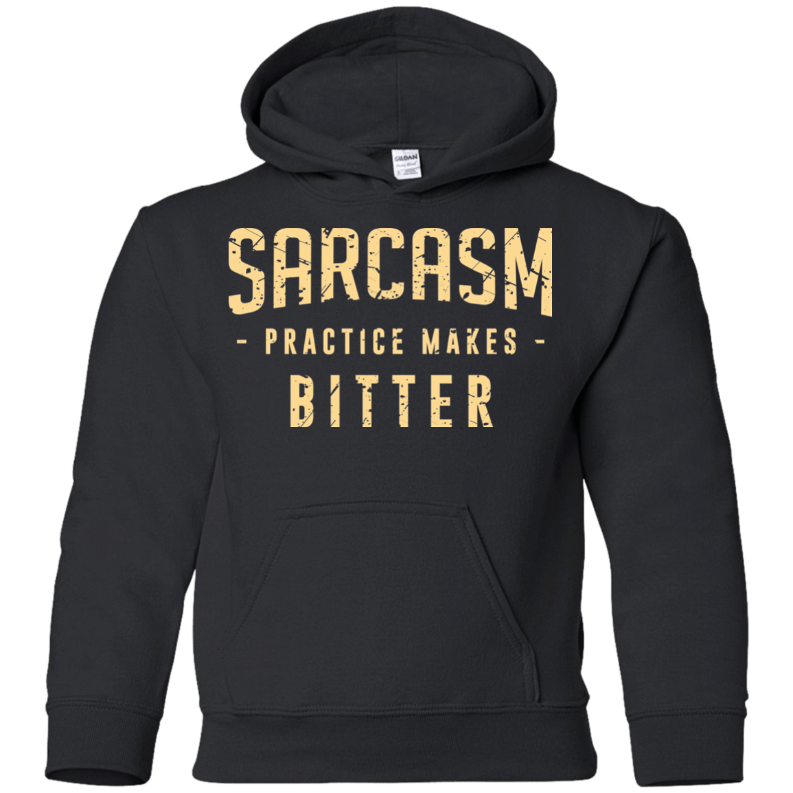 Sweatshirts Black / YS PRACTICE MAKES BITTER Youth Hoodie