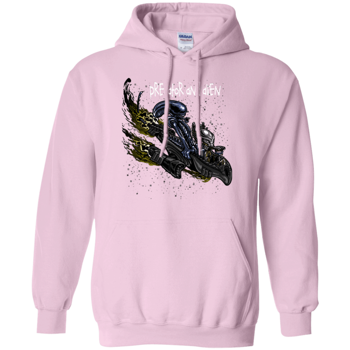 Sweatshirts Light Pink / Small Predator and Alien Pullover Hoodie