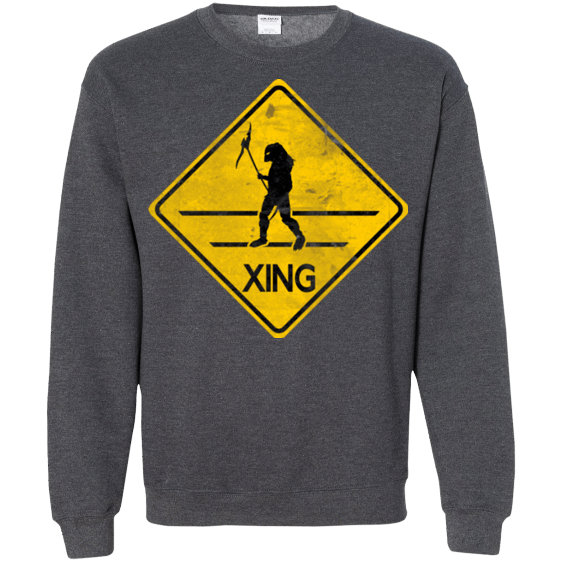Sweatshirts Dark Heather / Small Predator Crossing Crewneck Sweatshirt