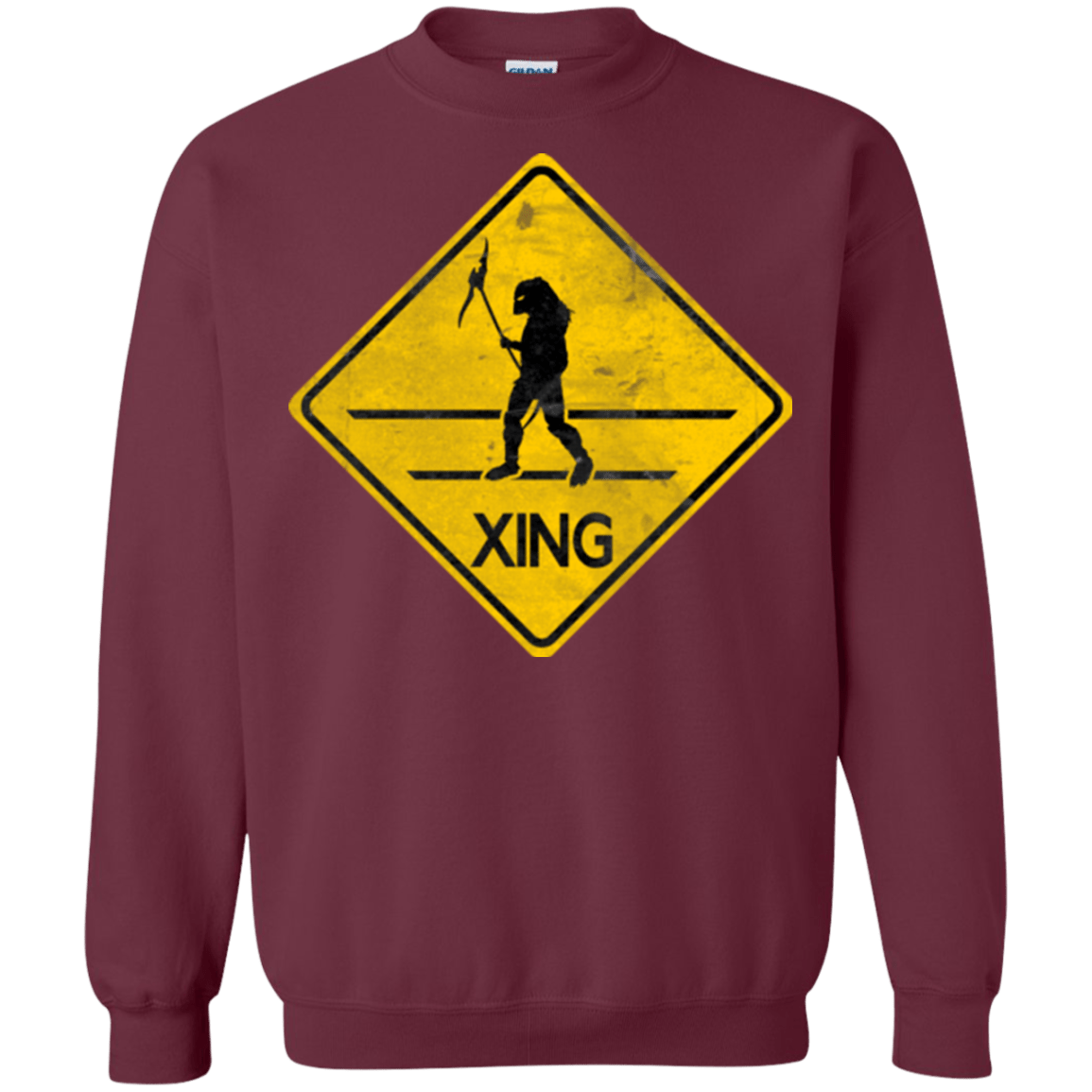 Sweatshirts Maroon / Small Predator Crossing Crewneck Sweatshirt