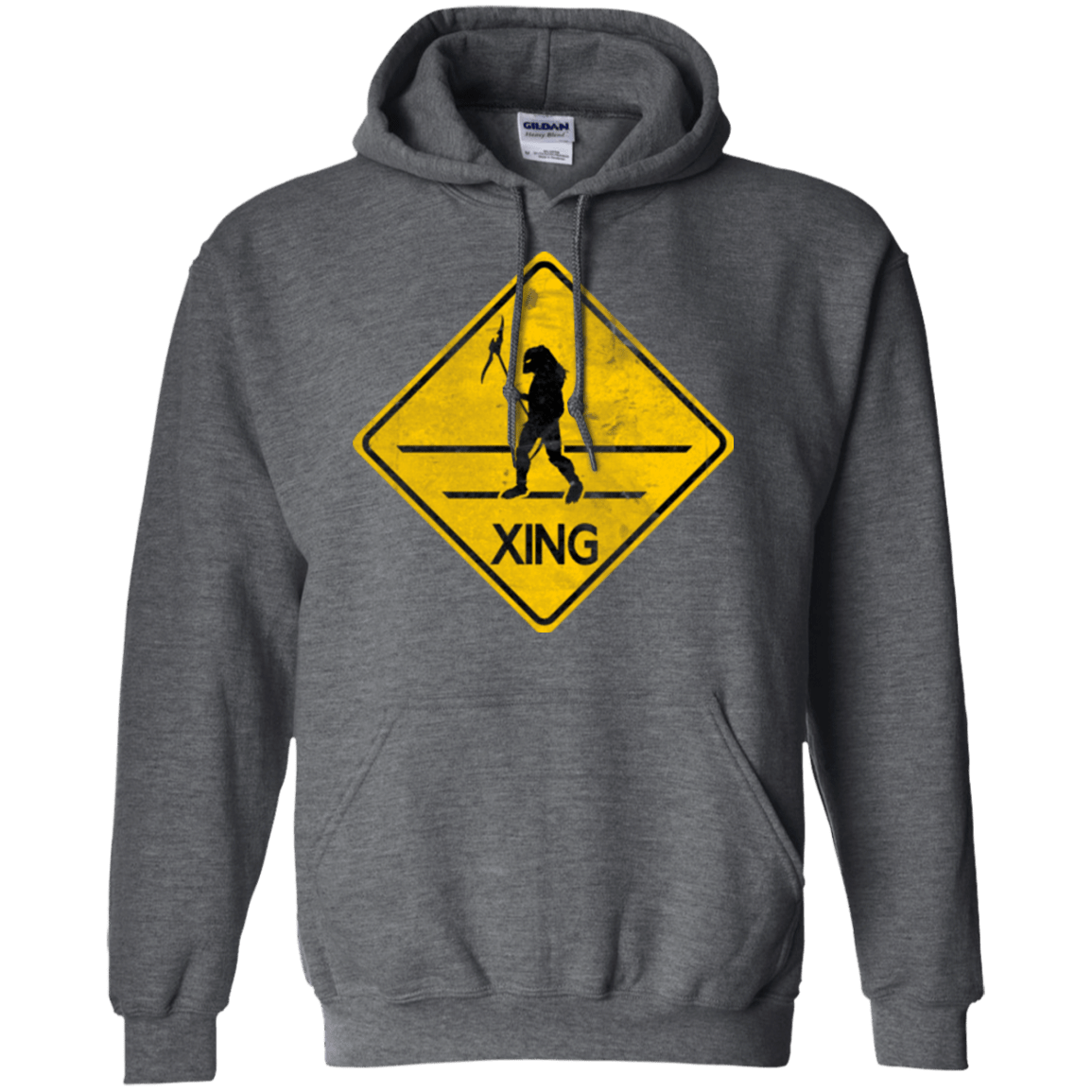 Sweatshirts Dark Heather / Small Predator Crossing Pullover Hoodie