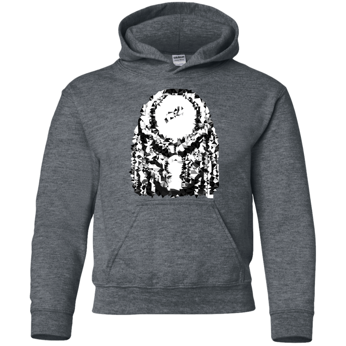 Sweatshirts Dark Heather / YS Predator Pixel Youth Hoodie