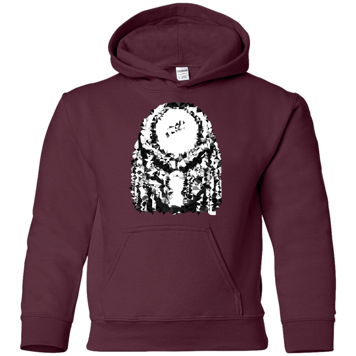 Sweatshirts Maroon / YS Predator Pixel Youth Hoodie