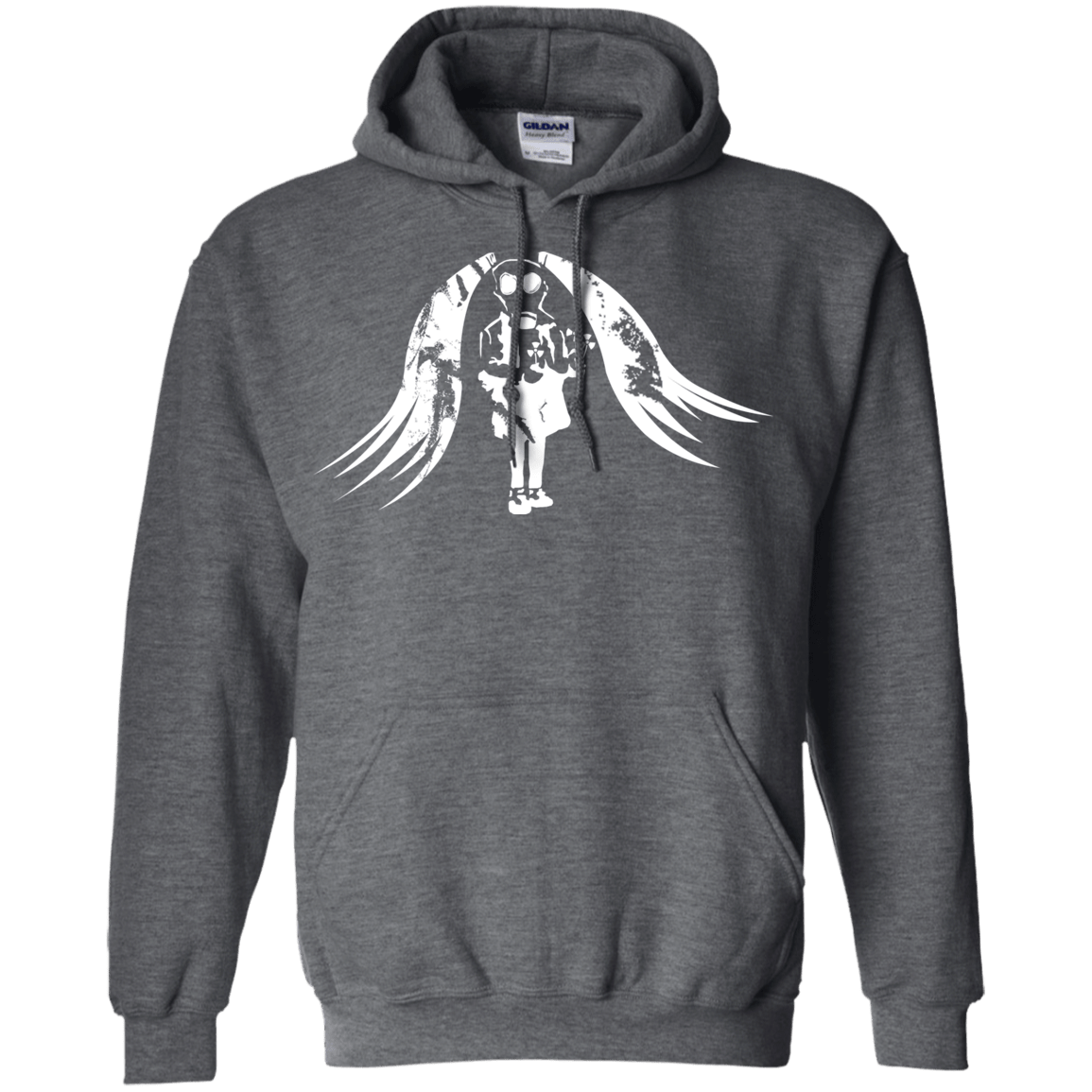 Sweatshirts Dark Heather / S Pretty Mask Pullover Hoodie