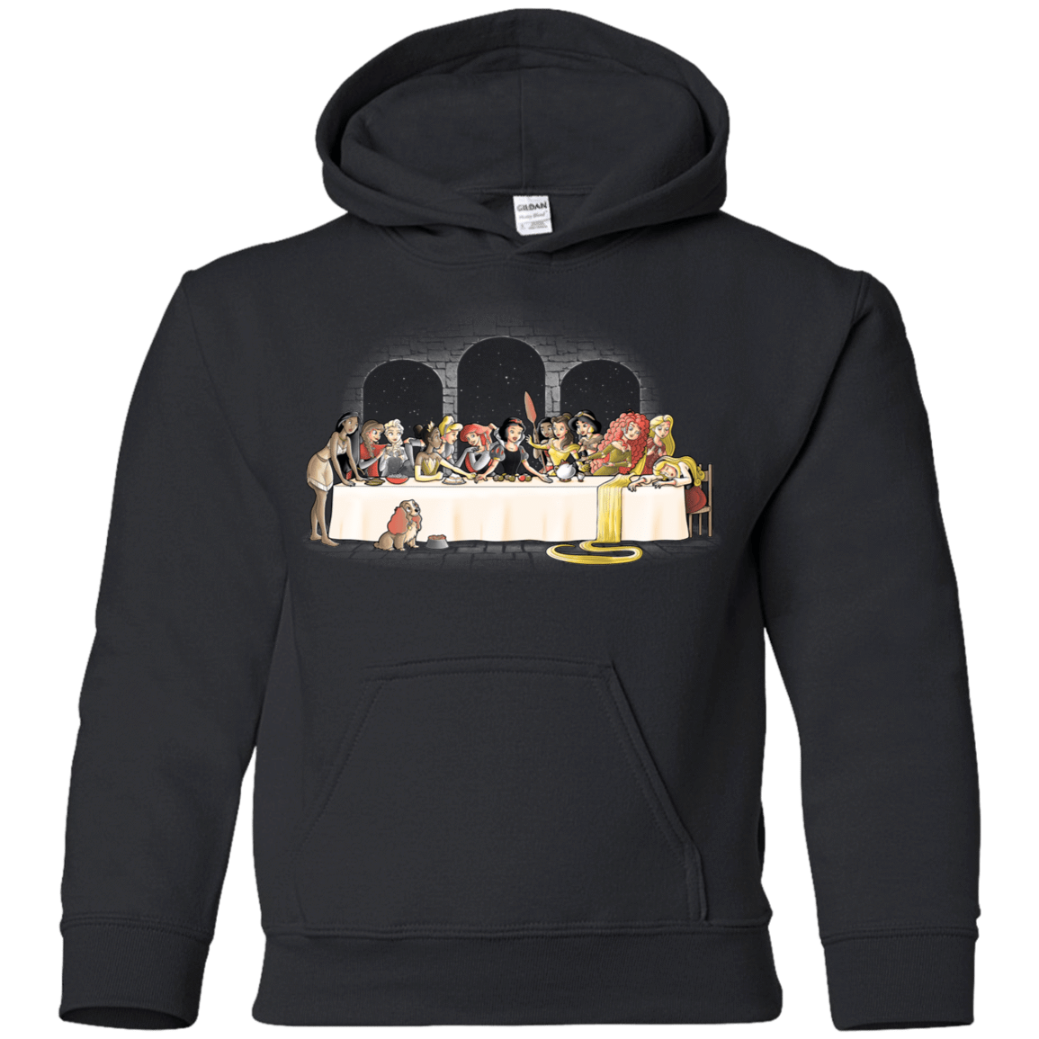 Sweatshirts Black / YS Princess Dinner (2) Youth Hoodie