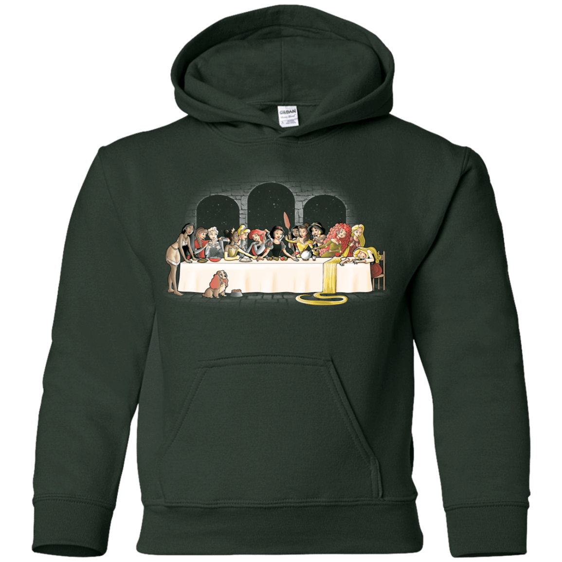 Sweatshirts Forest Green / YS Princess Dinner (2) Youth Hoodie