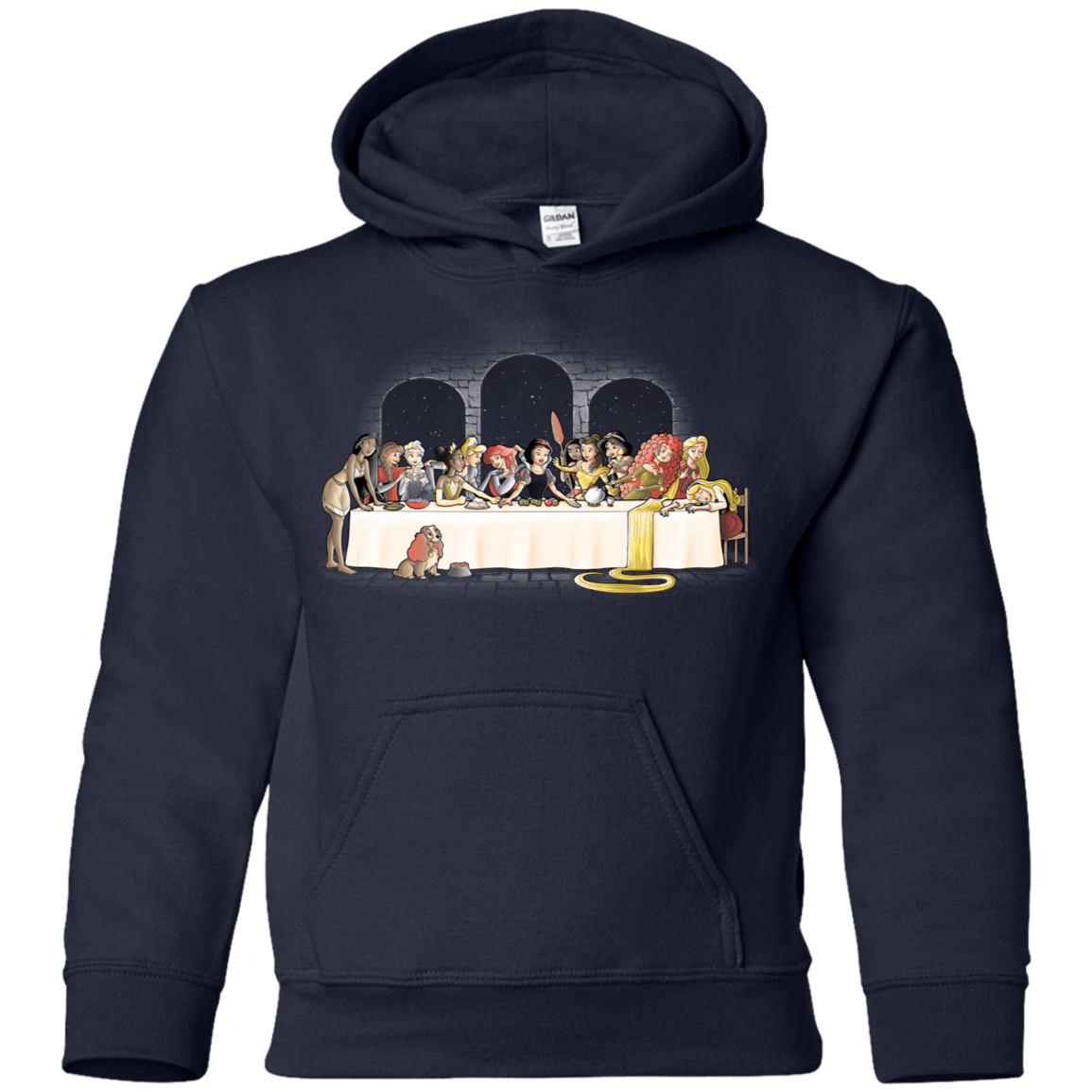 Sweatshirts Navy / YS Princess Dinner (2) Youth Hoodie