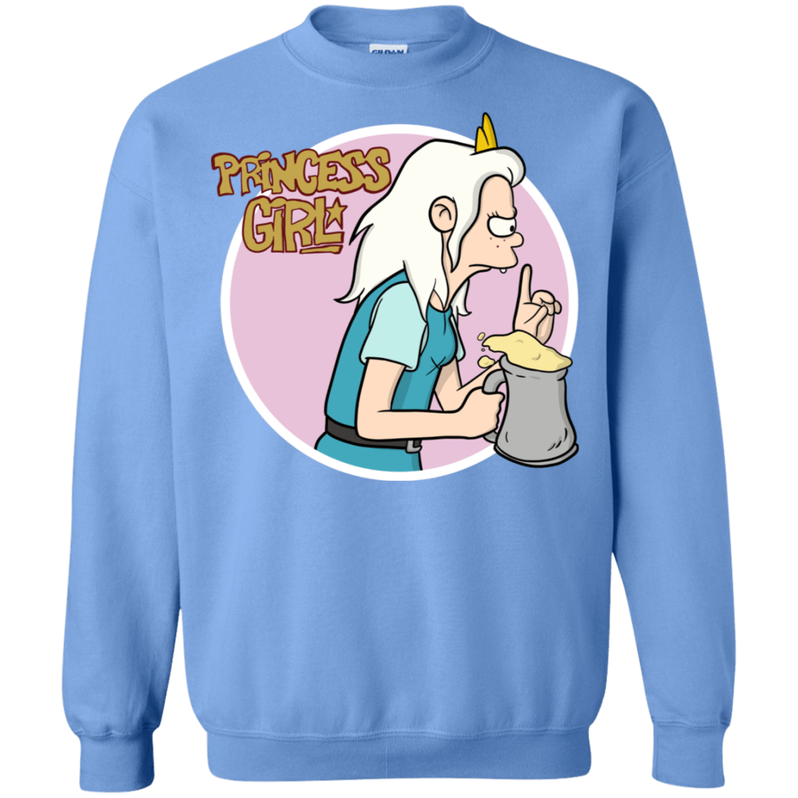 Sweatshirts Carolina Blue / S Princess Girl Crewneck Sweatshirt