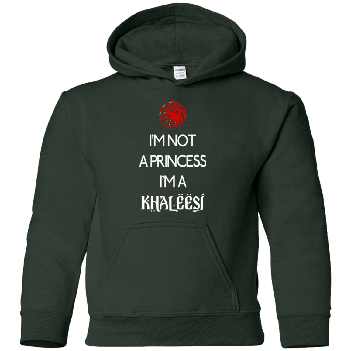 Sweatshirts Forest Green / YS Princess Khaleesi Youth Hoodie