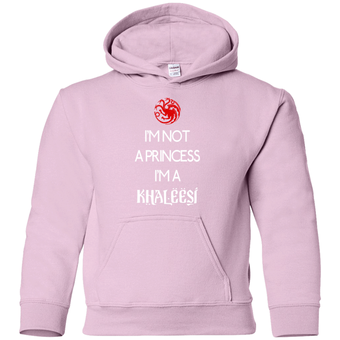 Sweatshirts Light Pink / YS Princess Khaleesi Youth Hoodie
