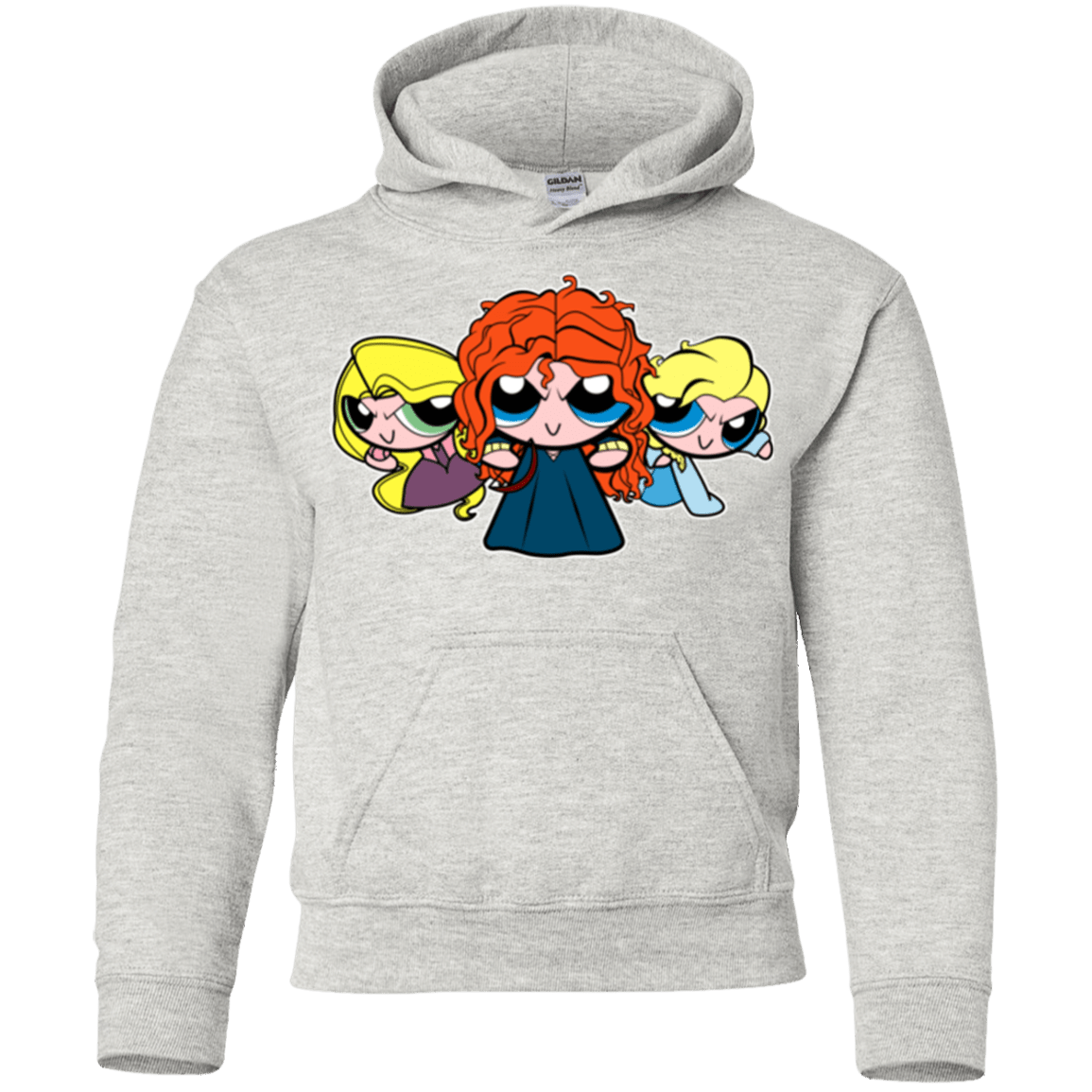 Sweatshirts Ash / YS Princess Puff Girls2 Youth Hoodie
