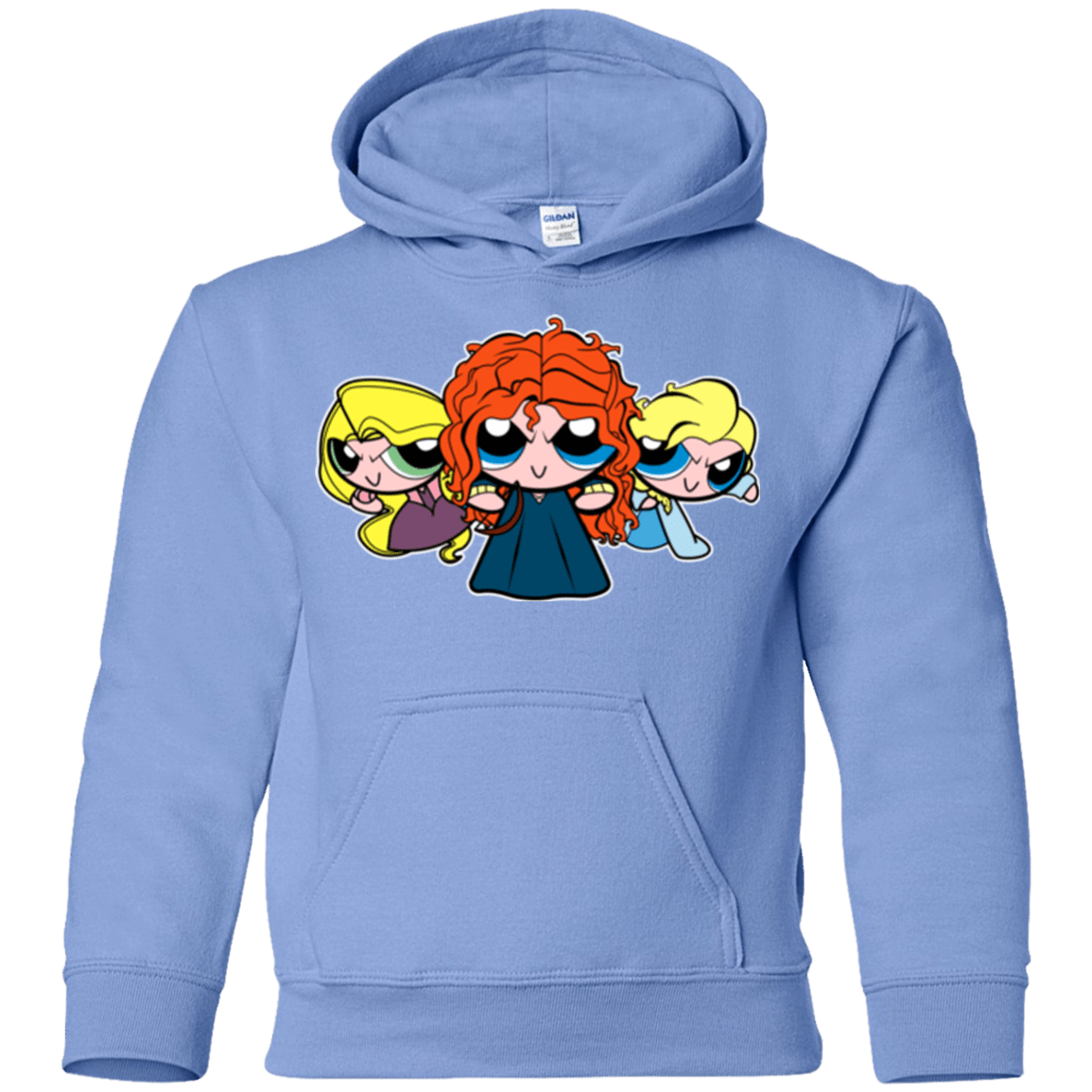 Sweatshirts Carolina Blue / YS Princess Puff Girls2 Youth Hoodie