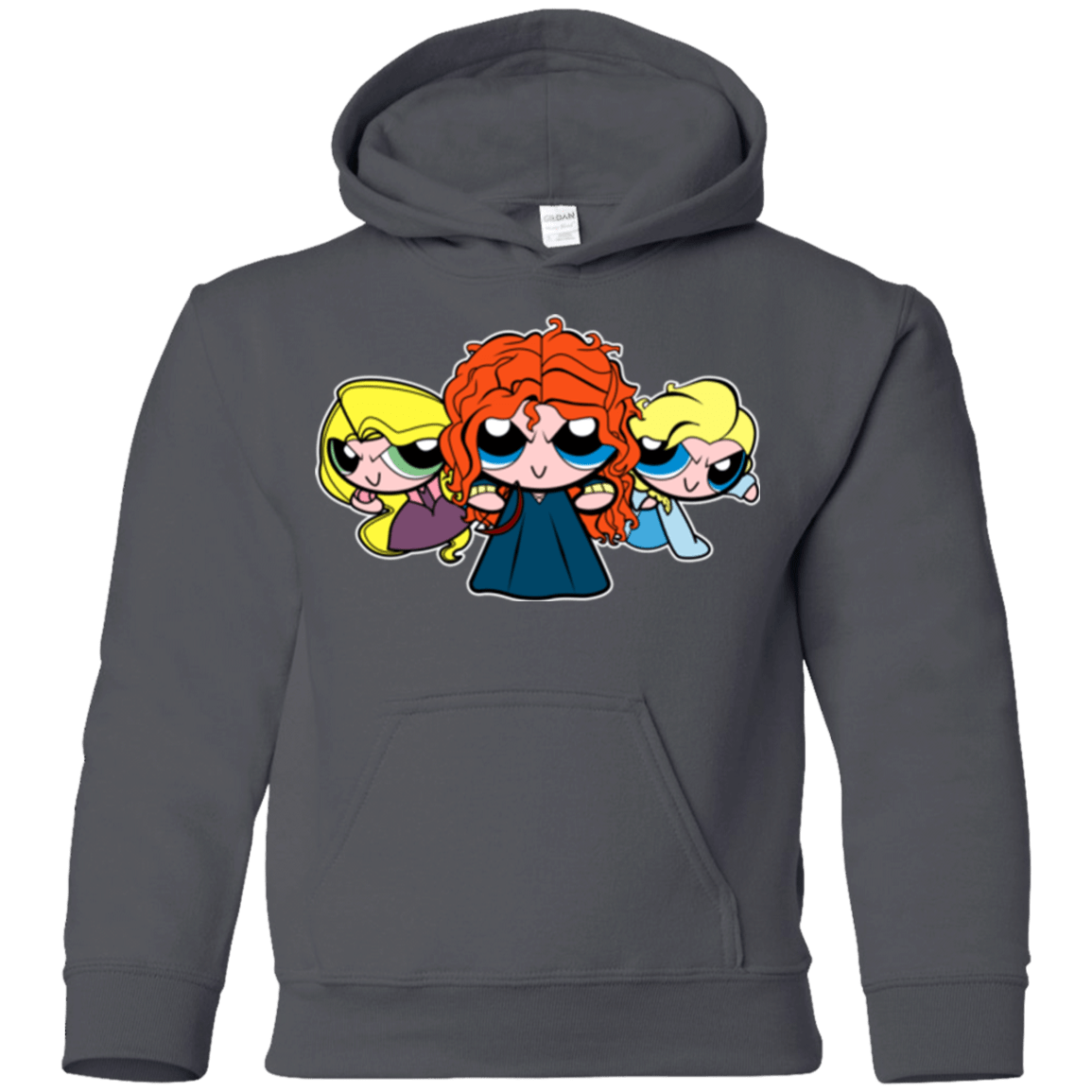 Sweatshirts Charcoal / YS Princess Puff Girls2 Youth Hoodie