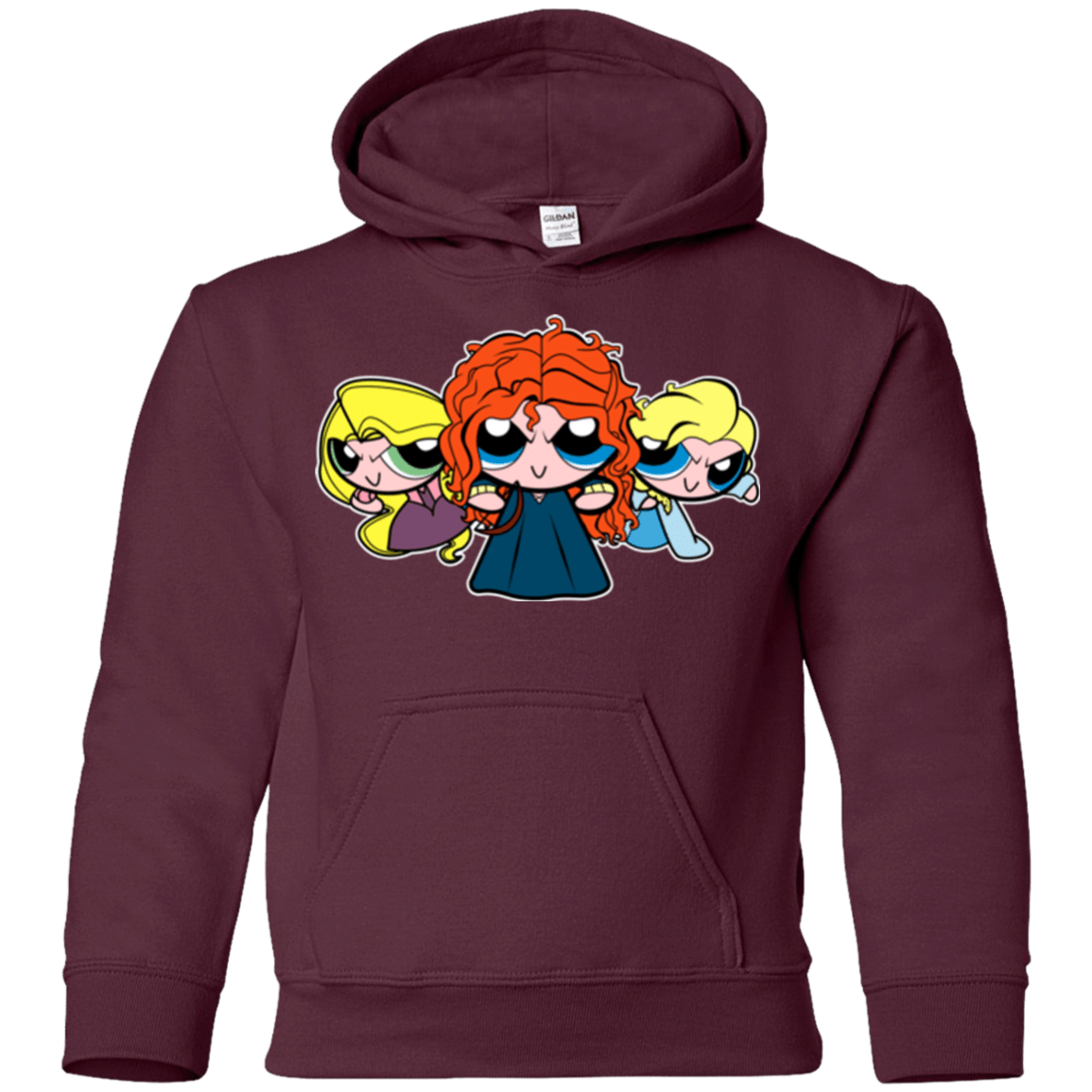 Sweatshirts Maroon / YS Princess Puff Girls2 Youth Hoodie