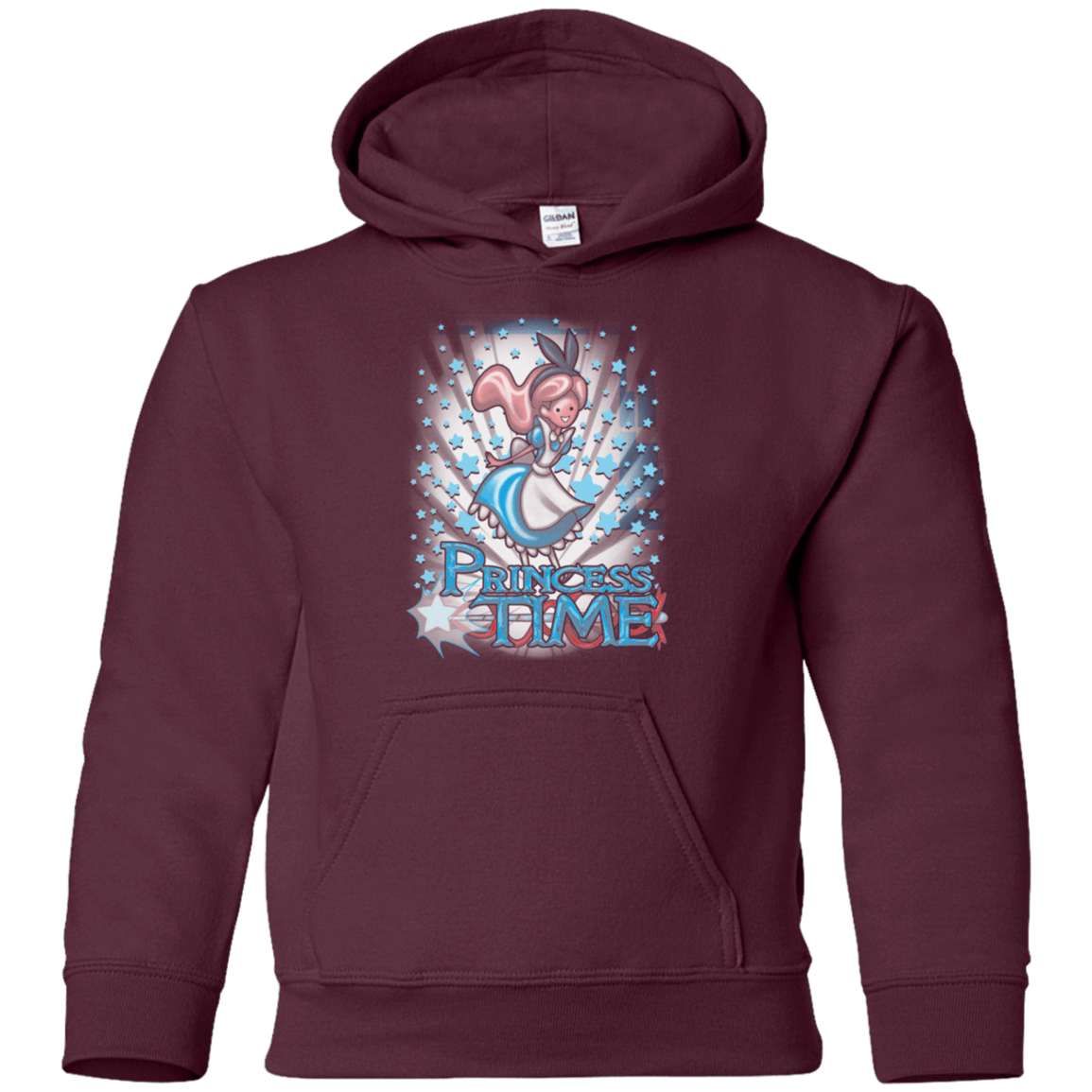 Sweatshirts Maroon / YS Princess Time Alice Youth Hoodie