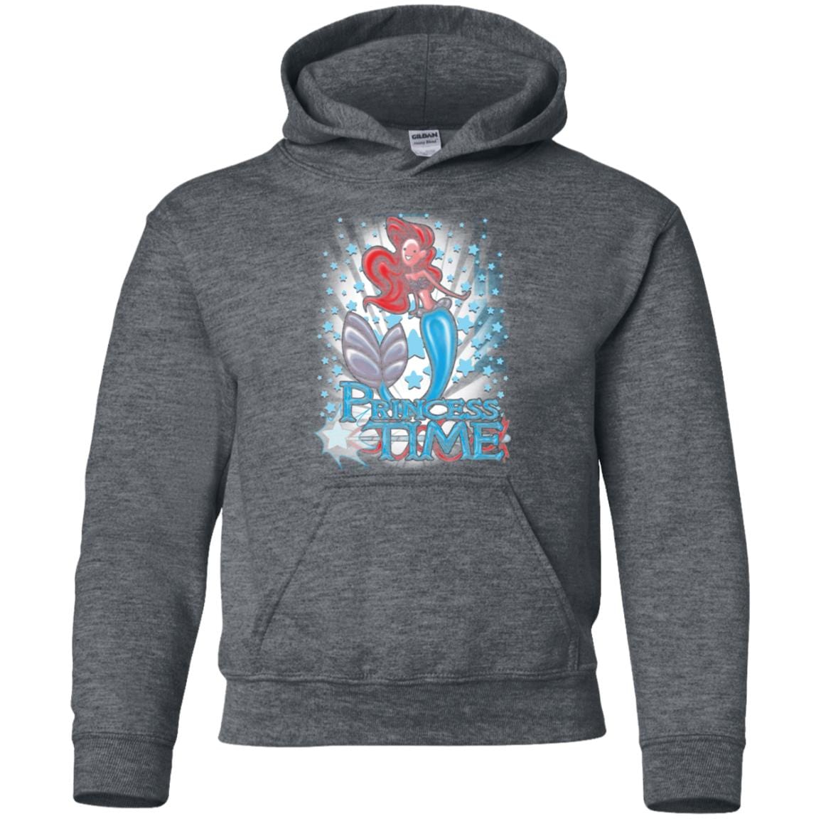 Sweatshirts Dark Heather / YS Princess Time Ariel Youth Hoodie