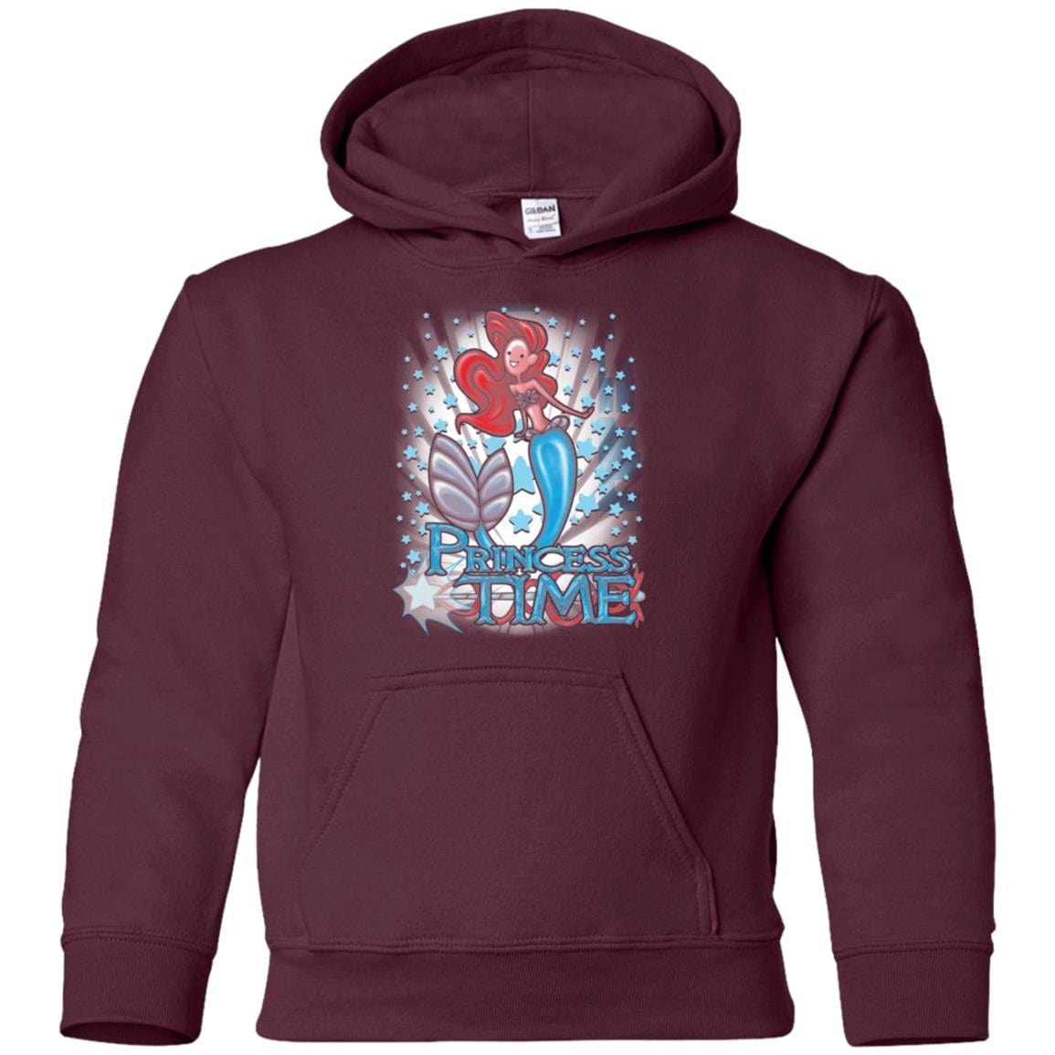 Sweatshirts Maroon / YS Princess Time Ariel Youth Hoodie