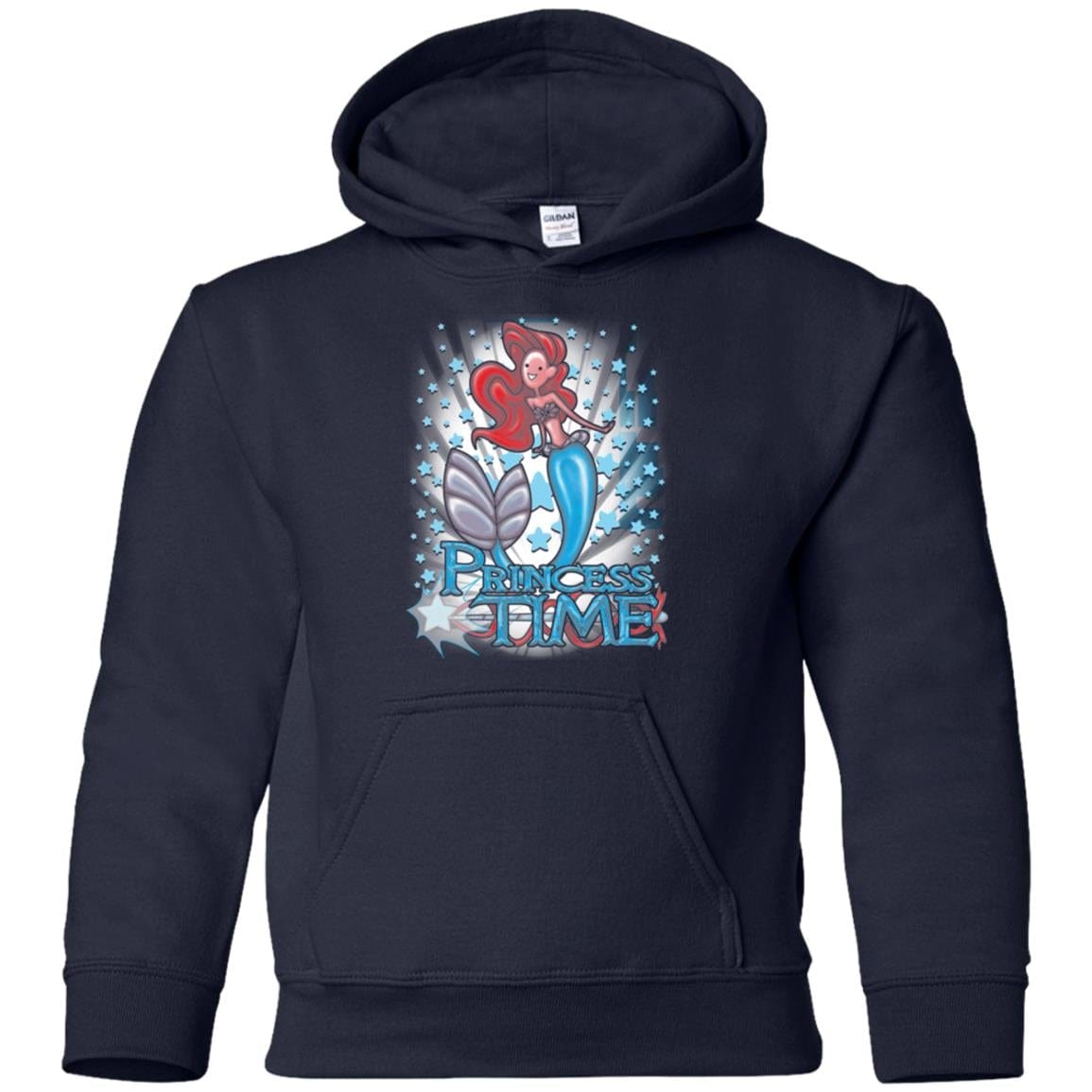 Sweatshirts Navy / YS Princess Time Ariel Youth Hoodie