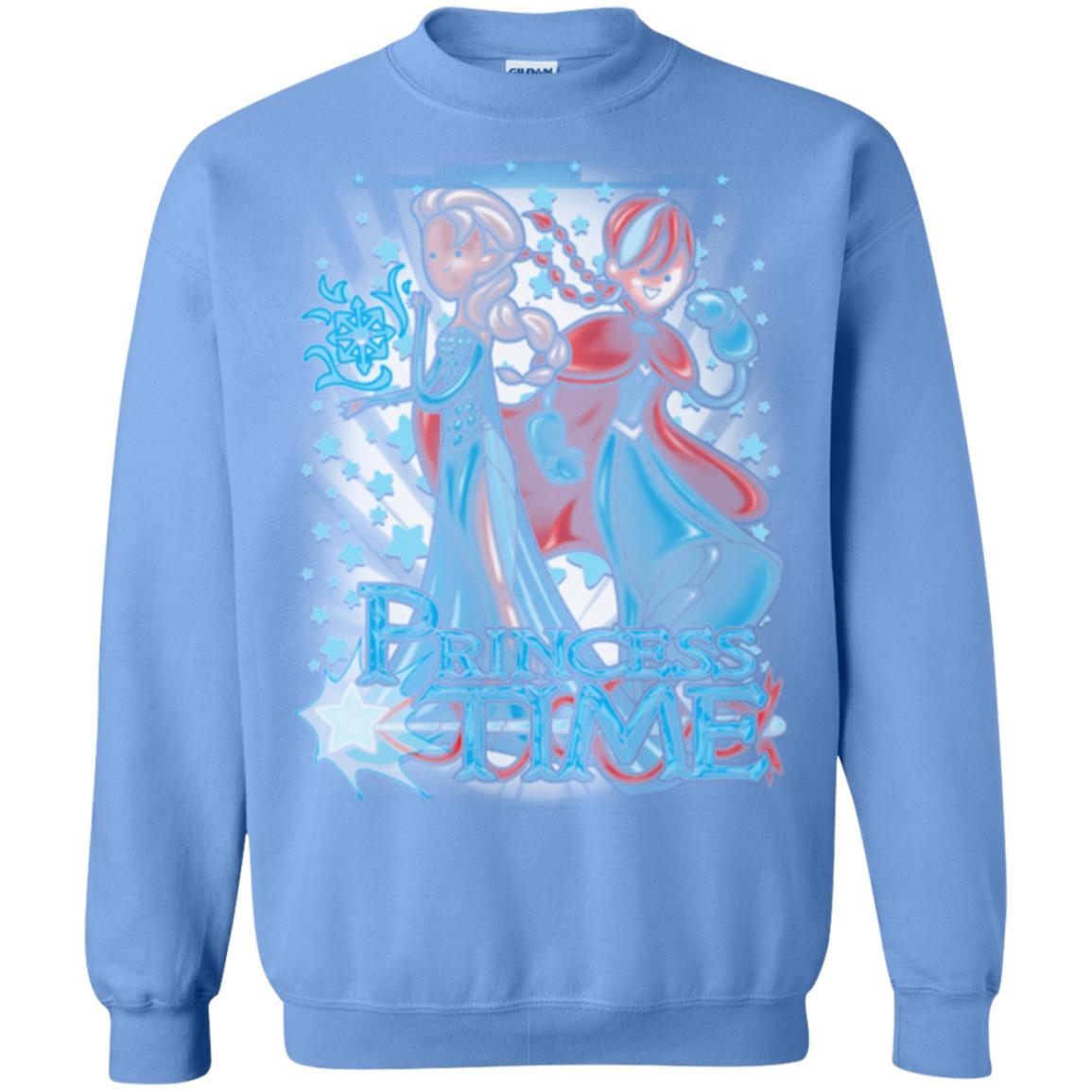 Sweatshirts Carolina Blue / Small Princess Time Elsa Anna Crewneck Sweatshirt