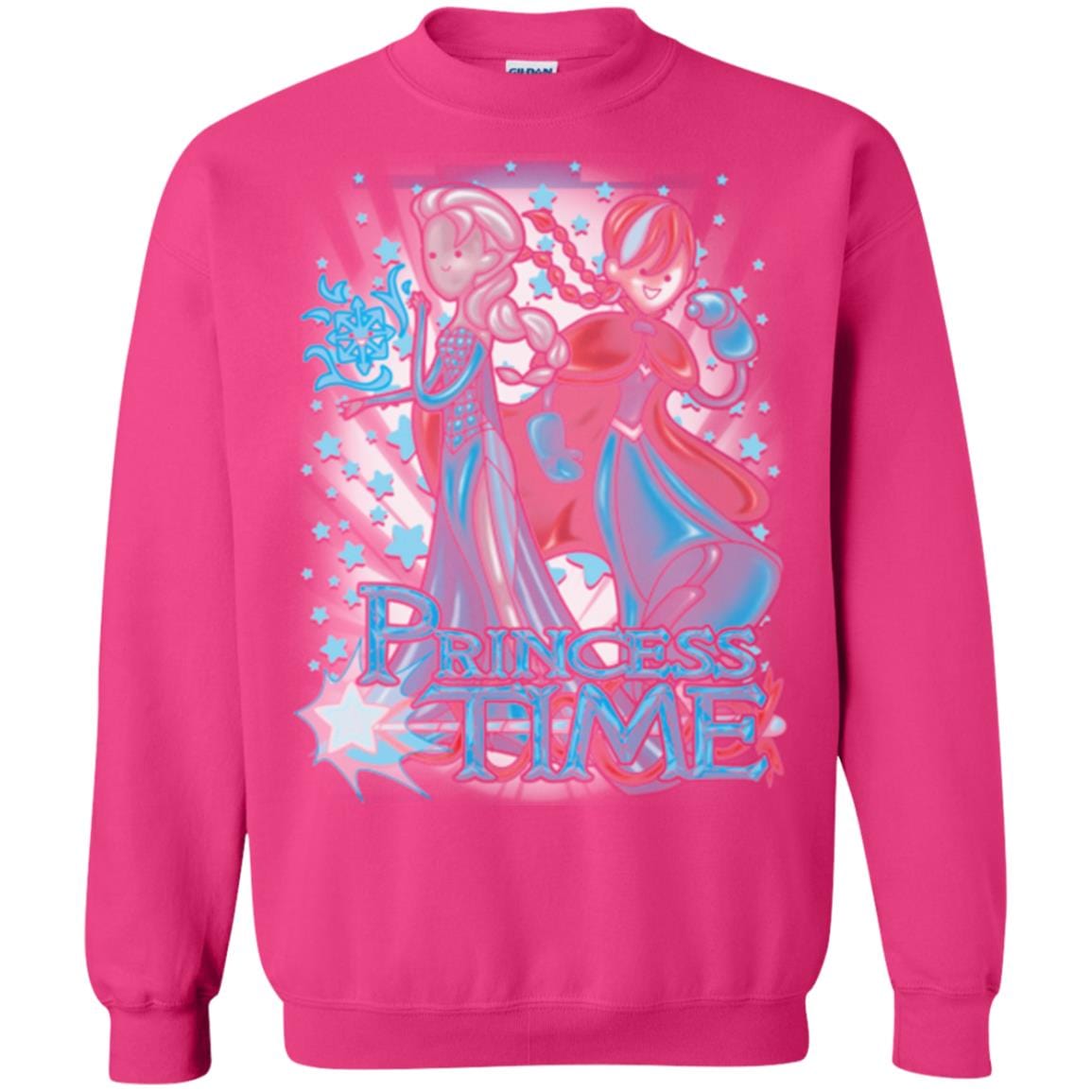 Sweatshirts Heliconia / Small Princess Time Elsa Anna Crewneck Sweatshirt