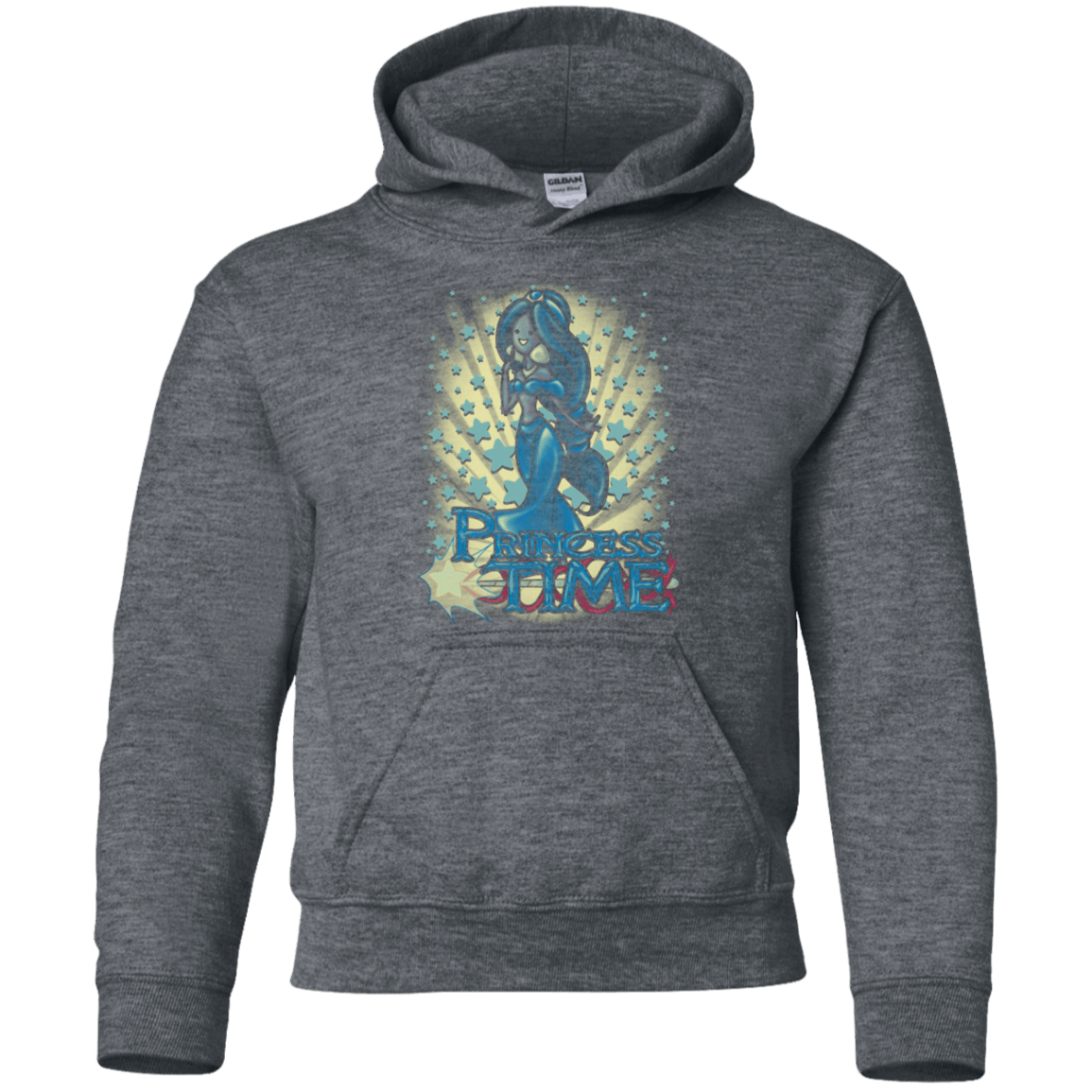 Sweatshirts Dark Heather / YS Princess Time Jasmine Youth Hoodie