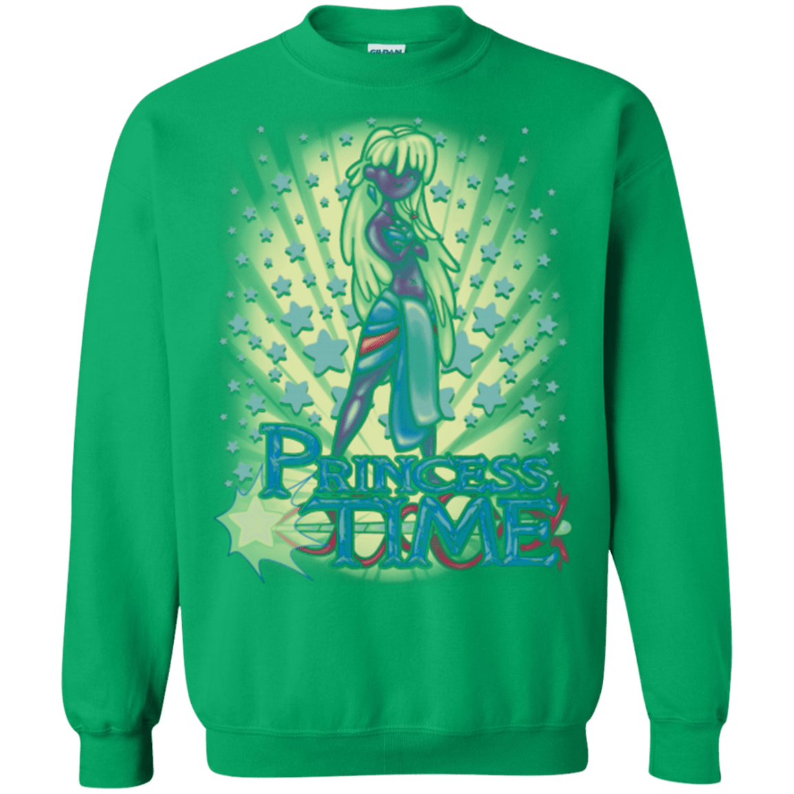 Sweatshirts Irish Green / Small Princess Time Kida Crewneck Sweatshirt
