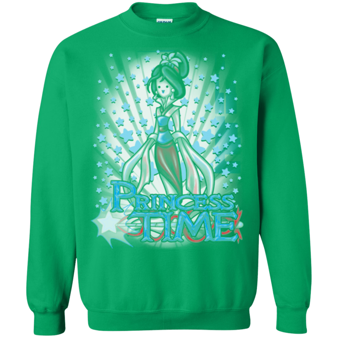 Sweatshirts Irish Green / Small Princess Time Mulan Crewneck Sweatshirt