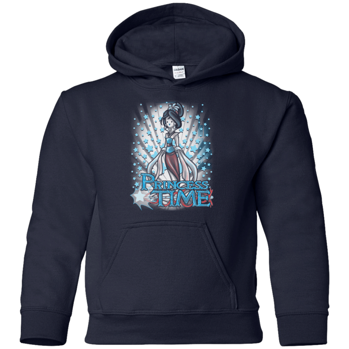 Sweatshirts Navy / YS Princess Time Mulan Youth Hoodie