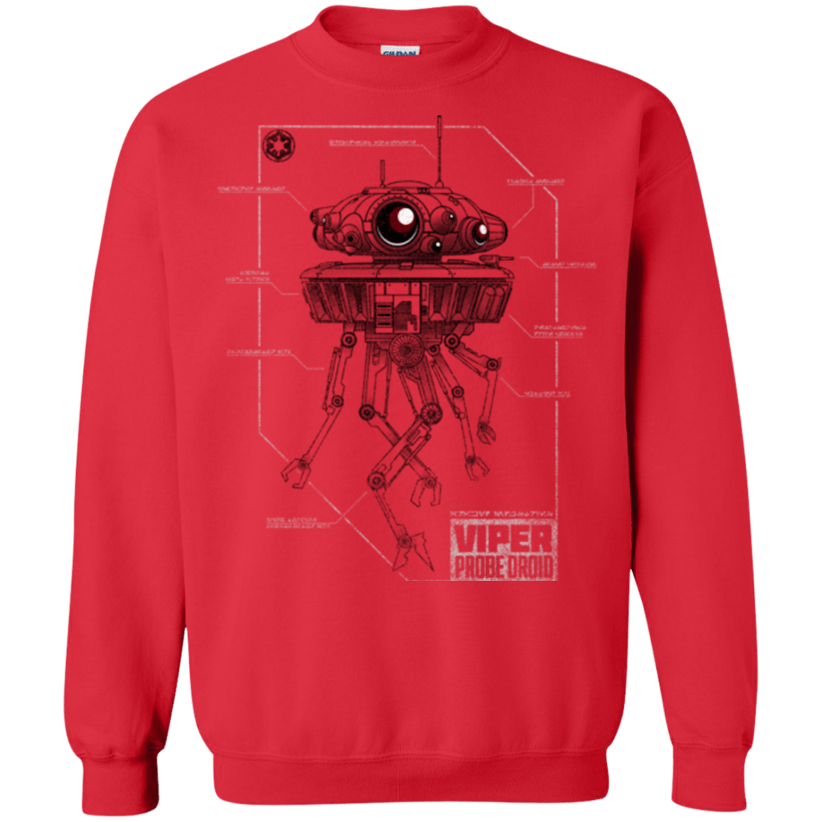 Sweatshirts Red / S Probe Droid POD Crewneck Sweatshirt