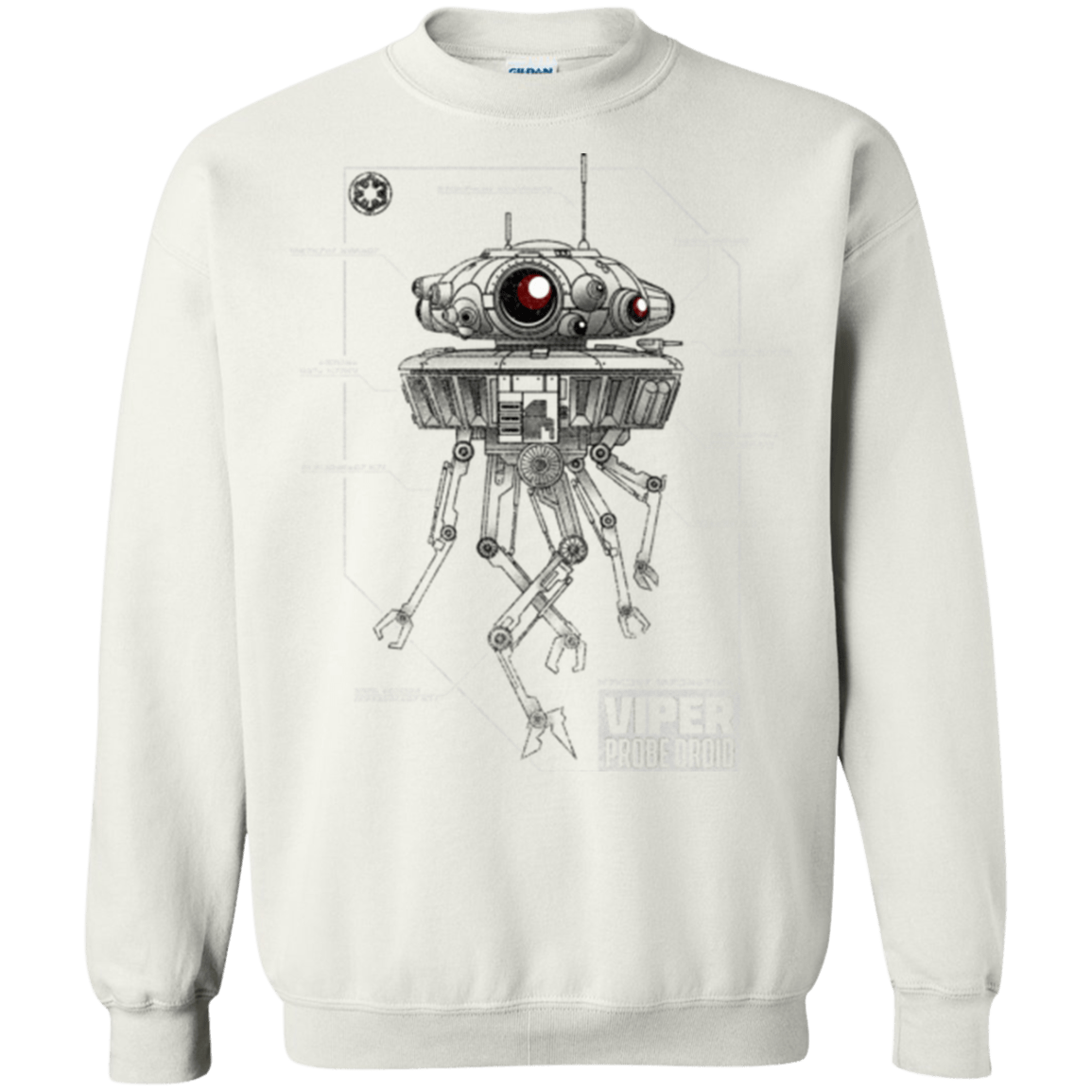 Sweatshirts White / S Probe Droid POD Crewneck Sweatshirt