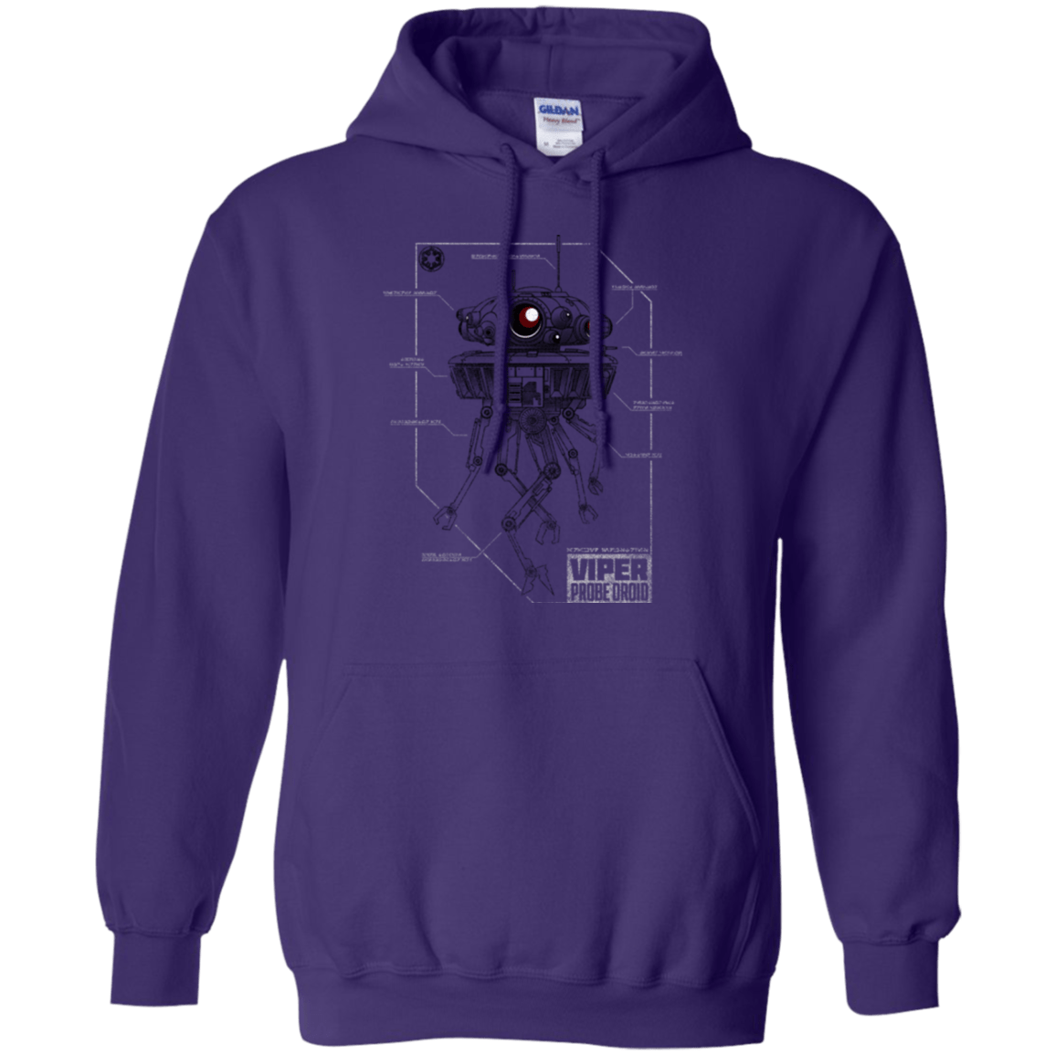 Sweatshirts Purple / S Probe Droid POD Pullover Hoodie