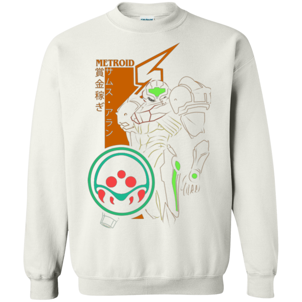 Sweatshirts White / Small Profile-METROID Crewneck Sweatshirt