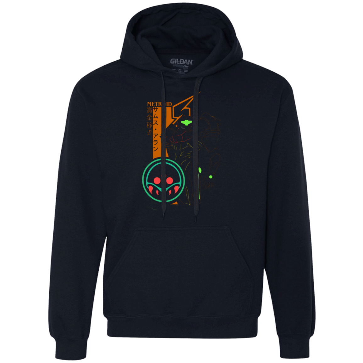 Sweatshirts Navy / Small Profile-METROID Premium Fleece Hoodie