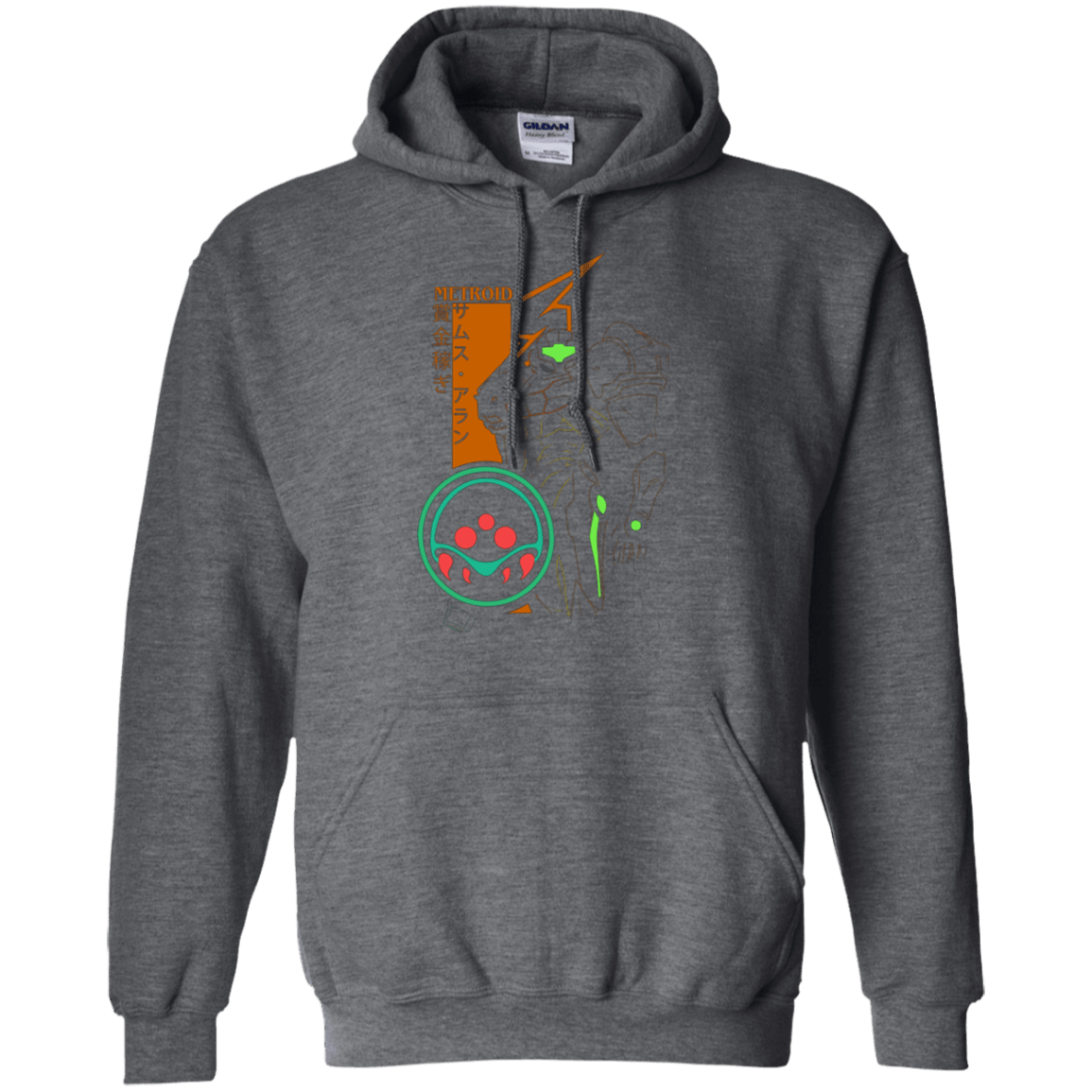 Sweatshirts Dark Heather / Small Profile-METROID Pullover Hoodie