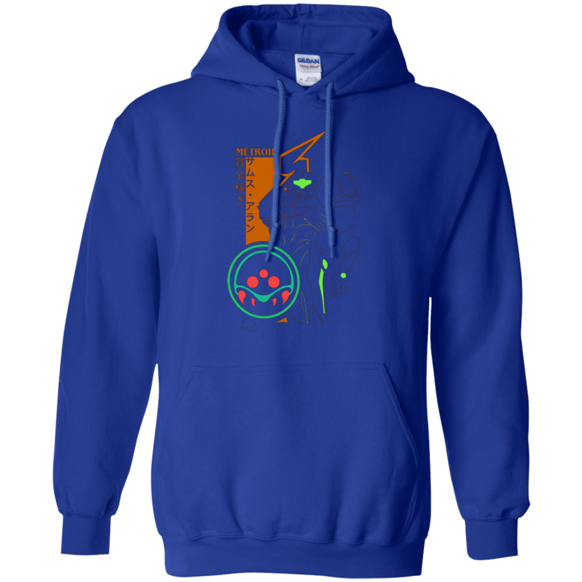 Sweatshirts Royal / Small Profile-METROID Pullover Hoodie
