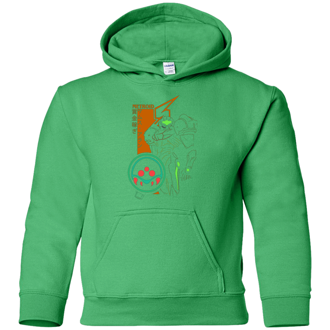 Sweatshirts Irish Green / YS Profile-METROID Youth Hoodie